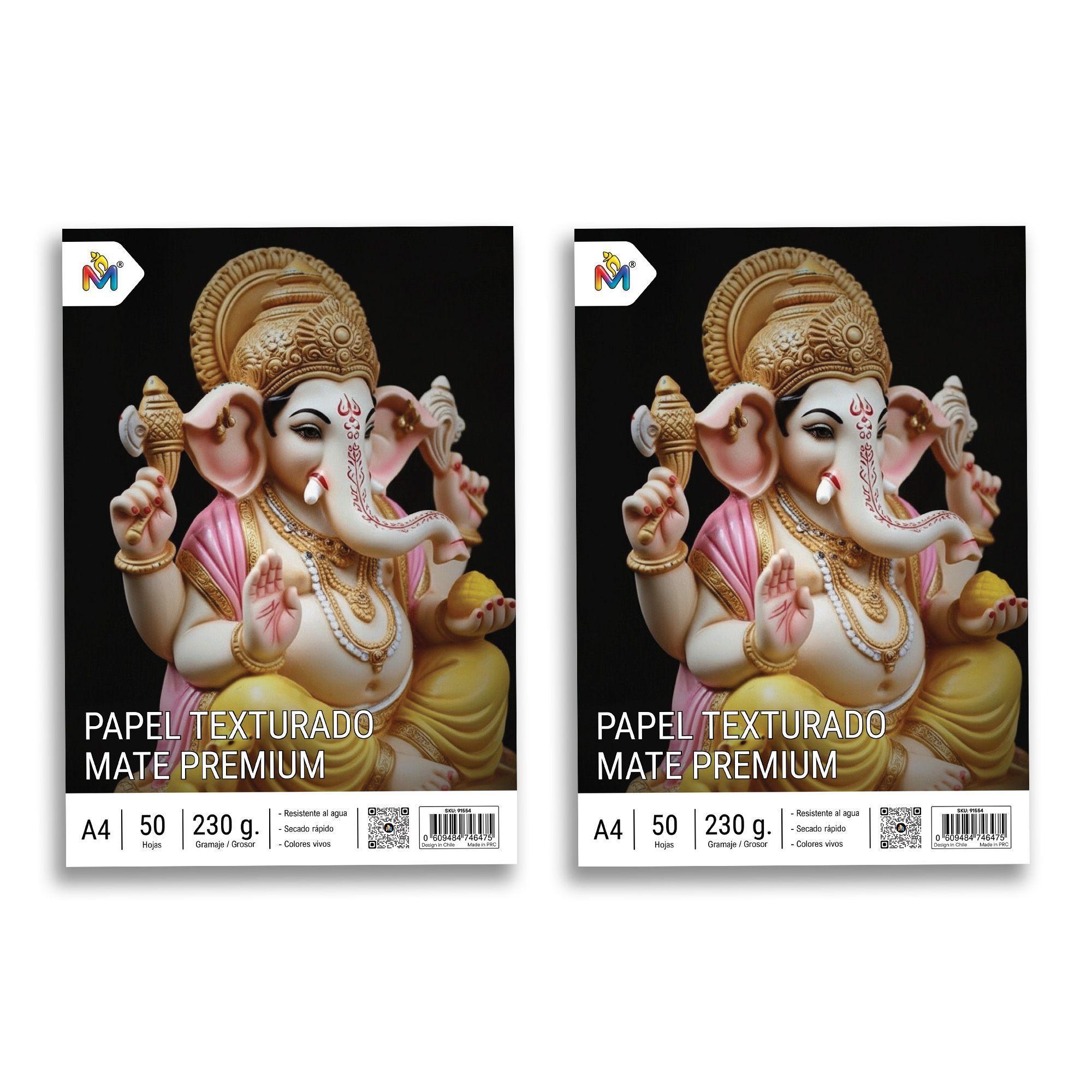 Combo 2 Papel Textura Premium A4 230gr - 100 Hojas Inkjet-0