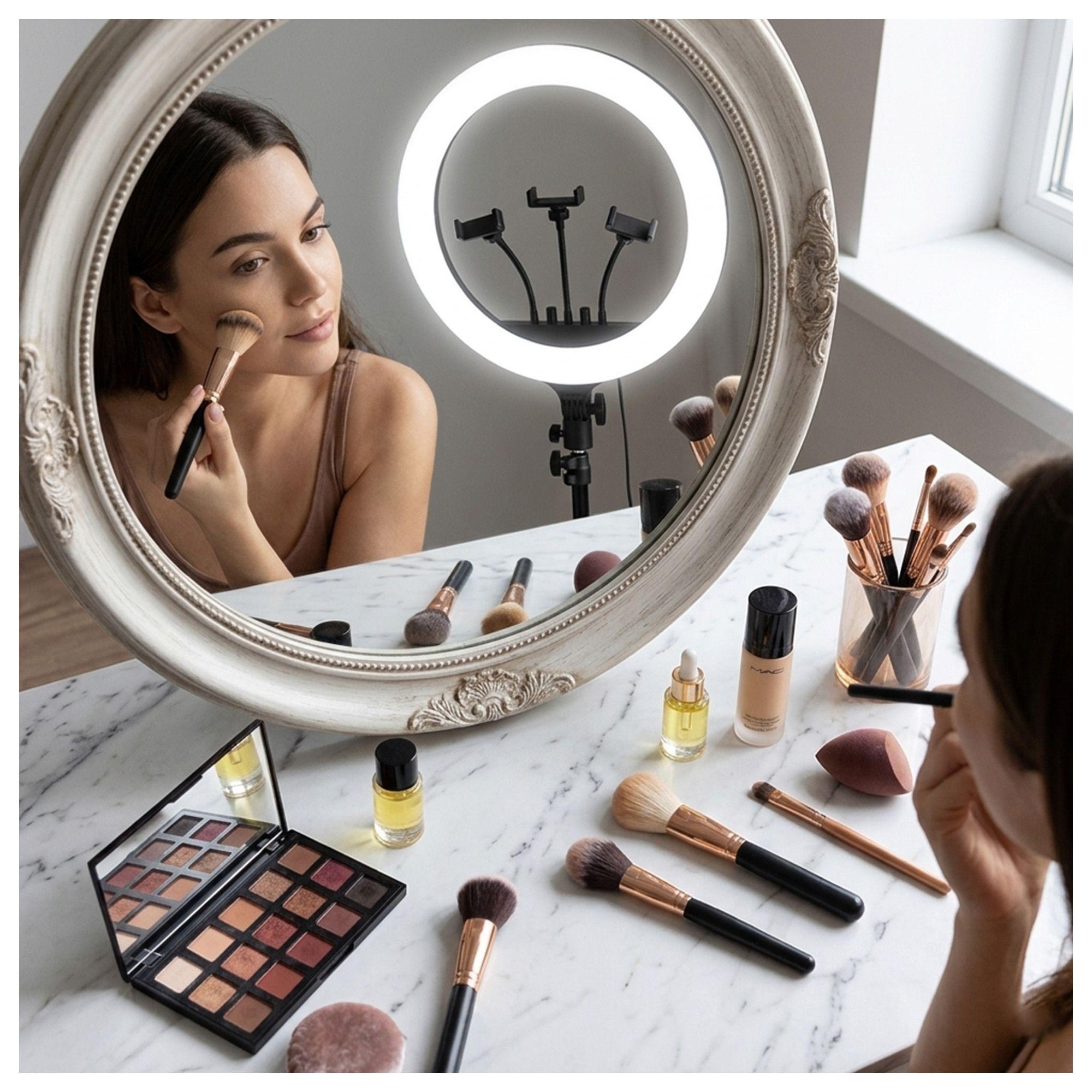 Aro Luz LED 45 cm LJJ-45 Kit Fotografía Video-3