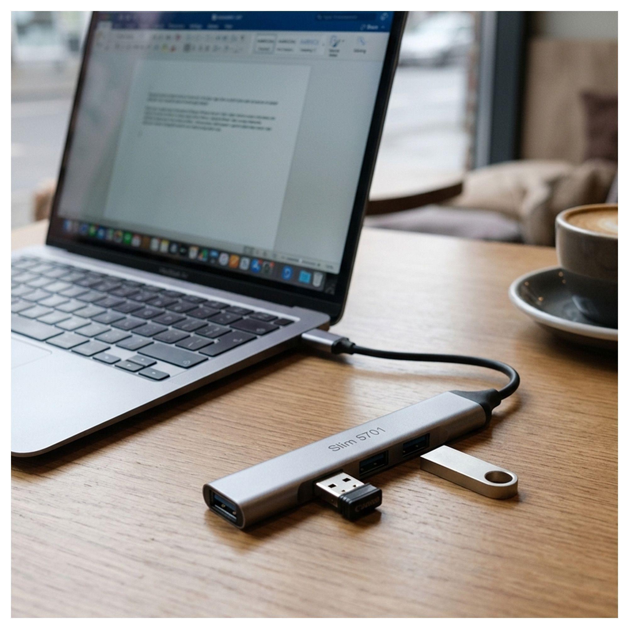 Hub de 4 Puertos USB 3.0 Ultra Delgado Slim 570 para PC-2