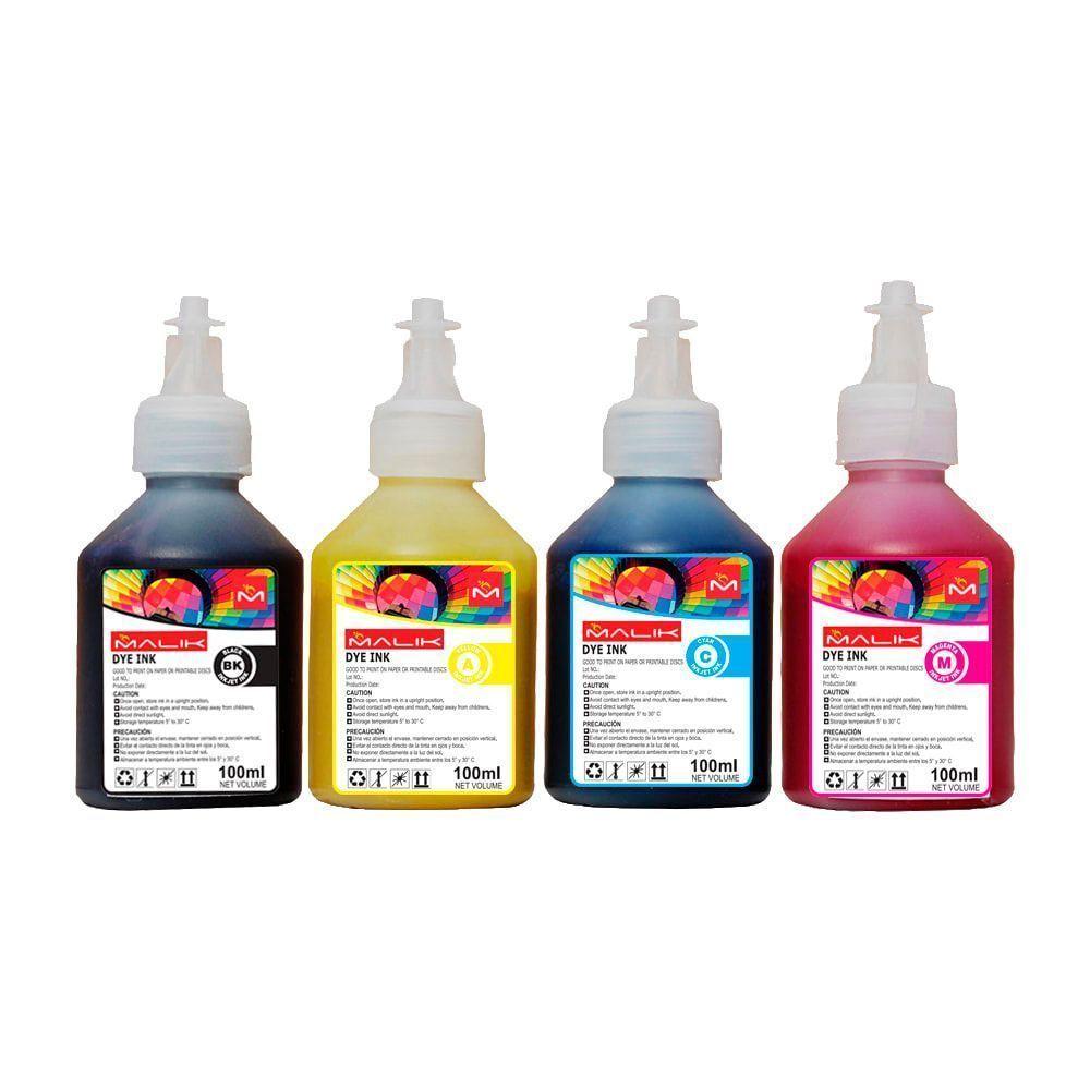 Pack 4 Tintas + 4 Botellas vacias para Epsn E/tank T504 L4160-1