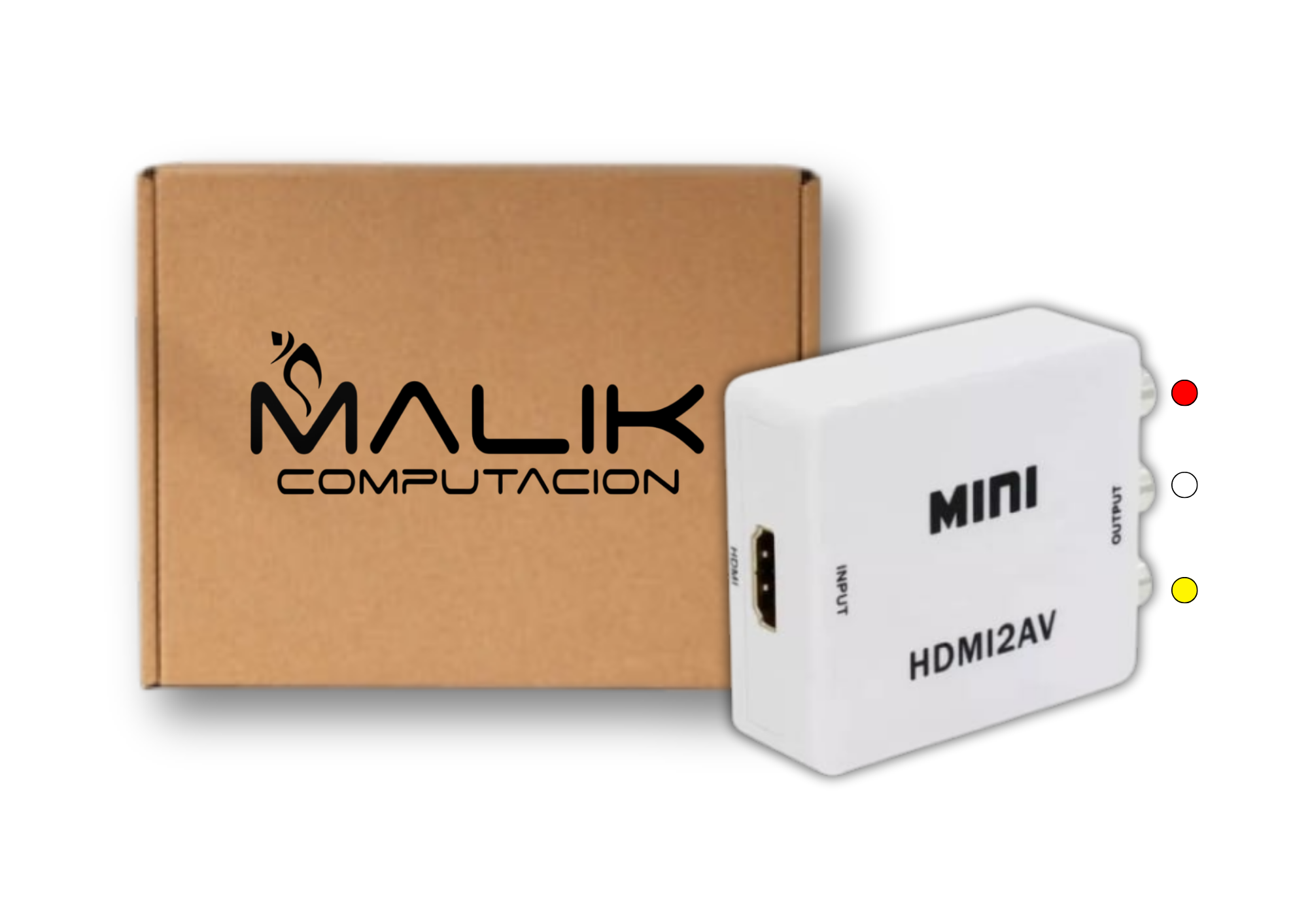 Adaptador Hdmi A Rca: Convierte Hdmi A 3 Salidas 2AV Pack 6-0