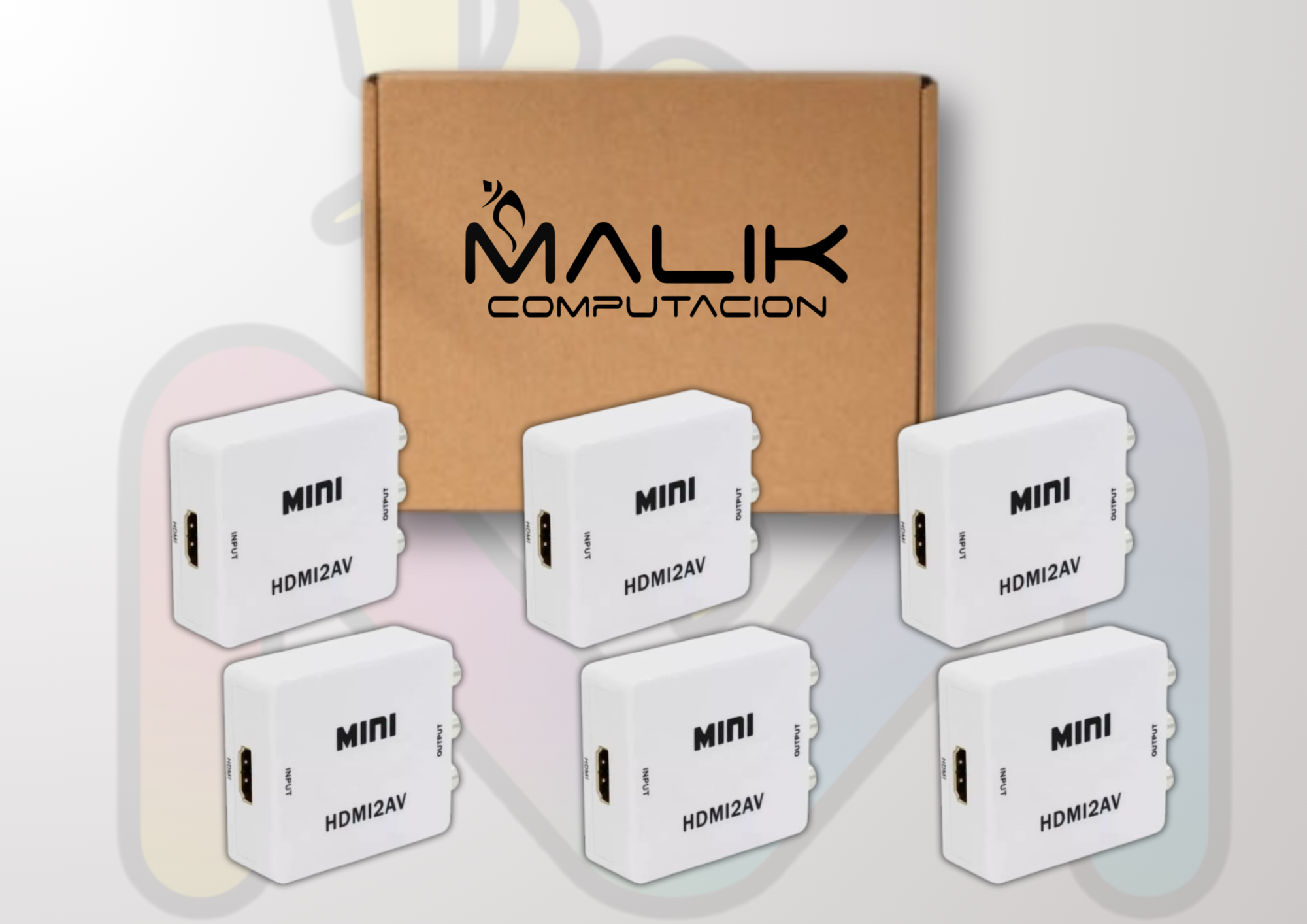 Adaptador Hdmi A Rca: Convierte Hdmi A 3 Salidas 2AV Pack 6-2
