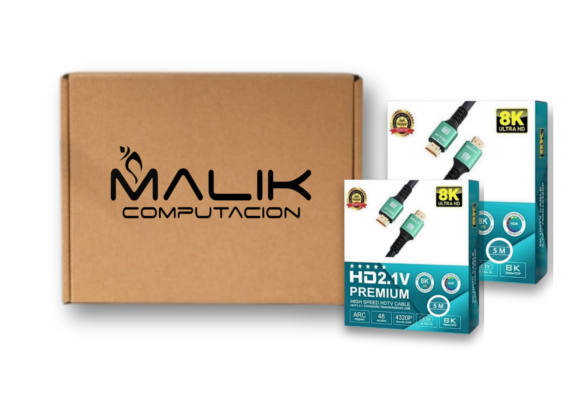 Cable Hdmi V2.1 Ultra Hd 8K 60hz 48gbps 5mt Pack 3-2