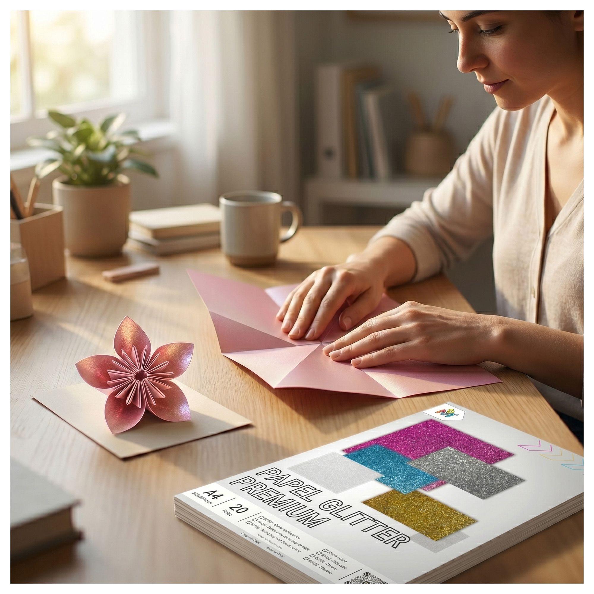 Pack 5 Papel Seda Brillante Rosa - 100 Hojas Calidad Luxury-2