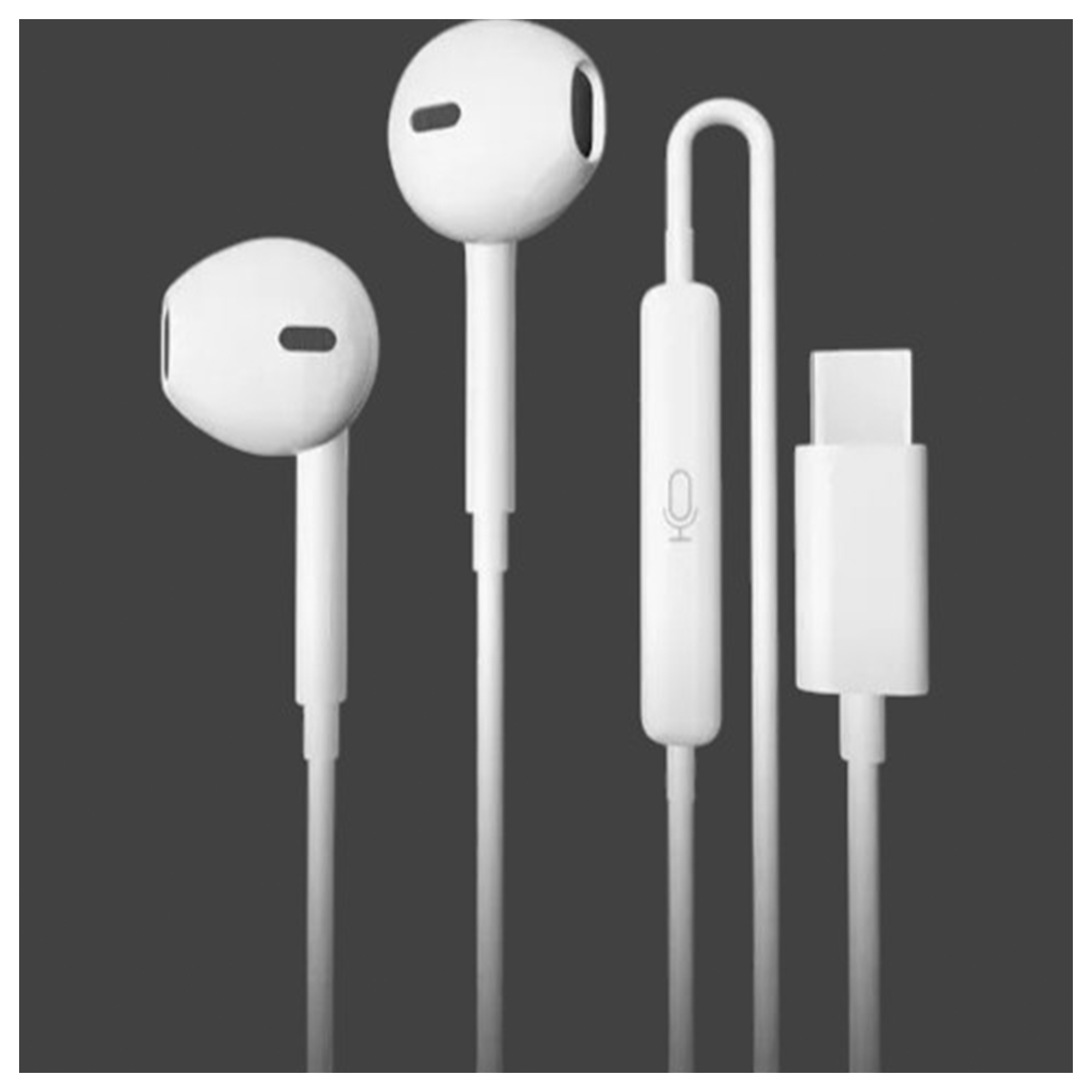 Pack 2 Audífonos USB-C Estéreo Blanco 1.2m con Micrófono NVS-227-4