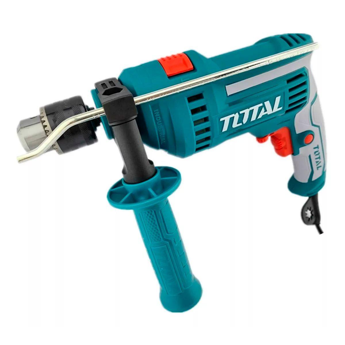 Taladro De Impacto Industrial 810w 1/2 (13mm) Total Color Turquesa-1