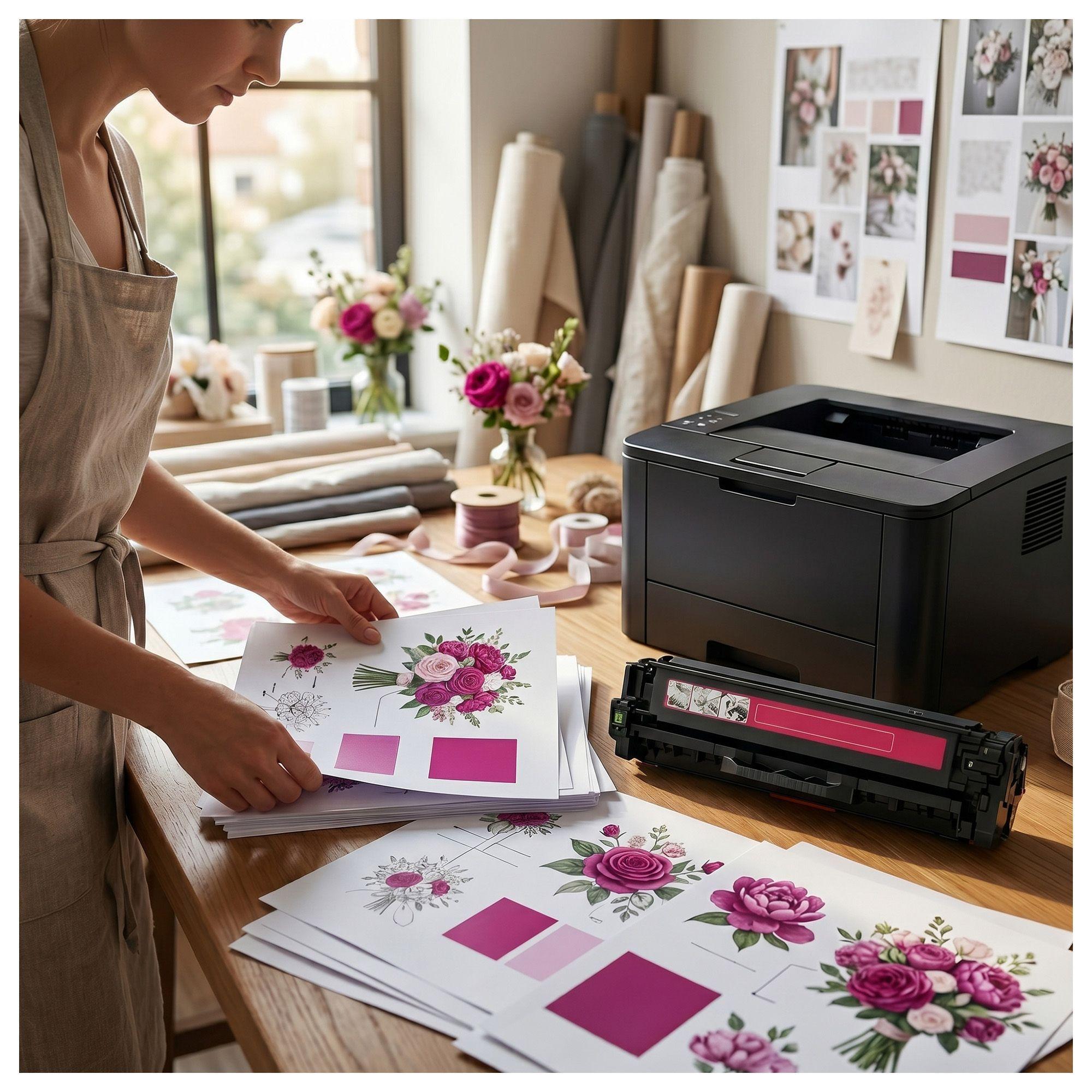 Toner compatible para Hp 125A Magenta CF213 Laserjet Pro MFP-276N-4