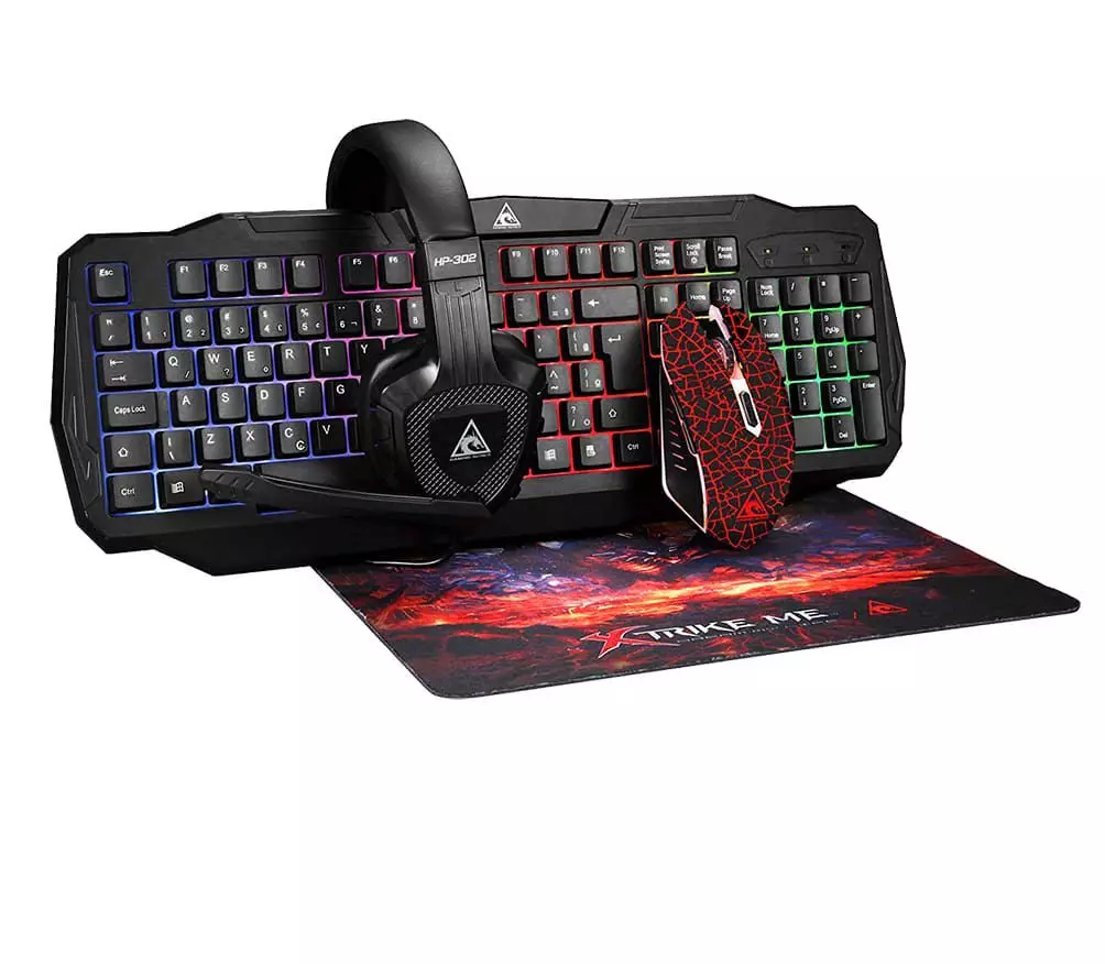 COMBO GAMER XTRIKE-ME CM-400 TECLADO MOUSE AUDIFON-0