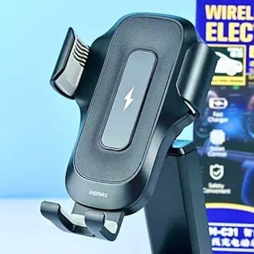 SOPORTE PARA AUTO DE CARGA INALAMBRICA 15W NEGRO REMAX RM-C31-2