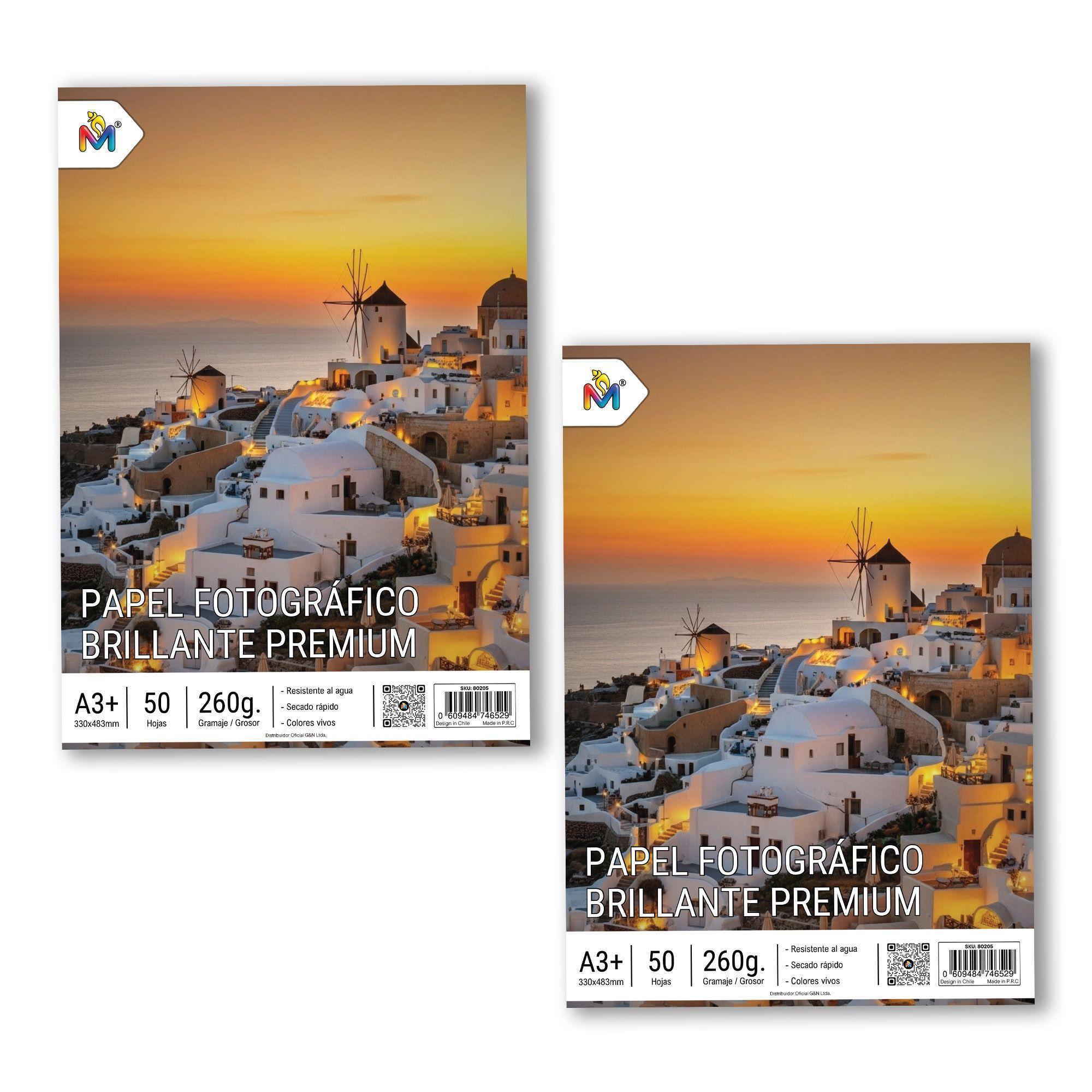 100 Hojas Papel Foto A3+ 260gsm - Pack Doble Extra Rígido-3