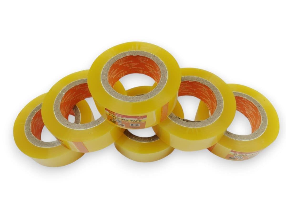 Pack 6 Cinta Embalaje 200m x 45mm Transparente - 52 Micrones-2