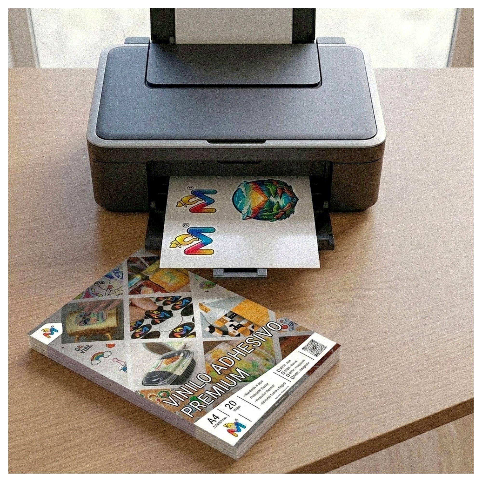 2x Vinilo Sticker Brillante A4 - 40 Hojas Resistente 100um-1