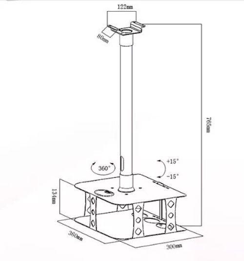 Soporte de Jaula para Cualquier Proyector-2