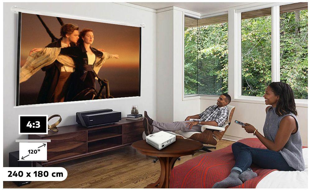 Telon Mural Premium Malik 2.40m x 1.80m (120´´ Diagonal) 4:3-2