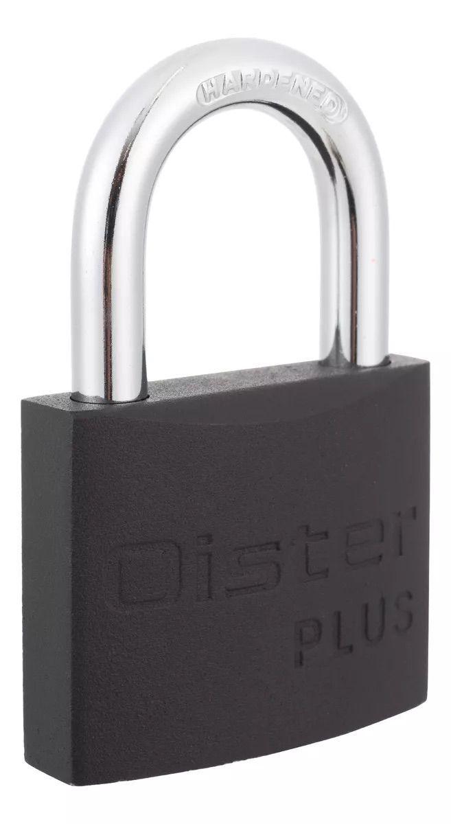 PACK X 3 Candado Oister Plus 60mm Negro Blíster-1