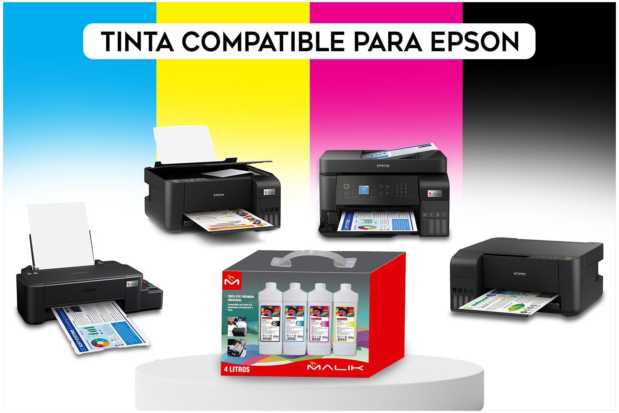 Papel Glossy 135gm 100 hojas + 4 Litros para Epsn L120-2