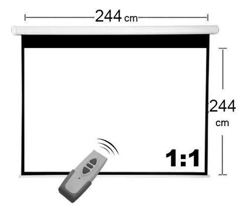 Telon Mural Eléctrico 2.40x2.40  para Optoma ZK507-W -7
