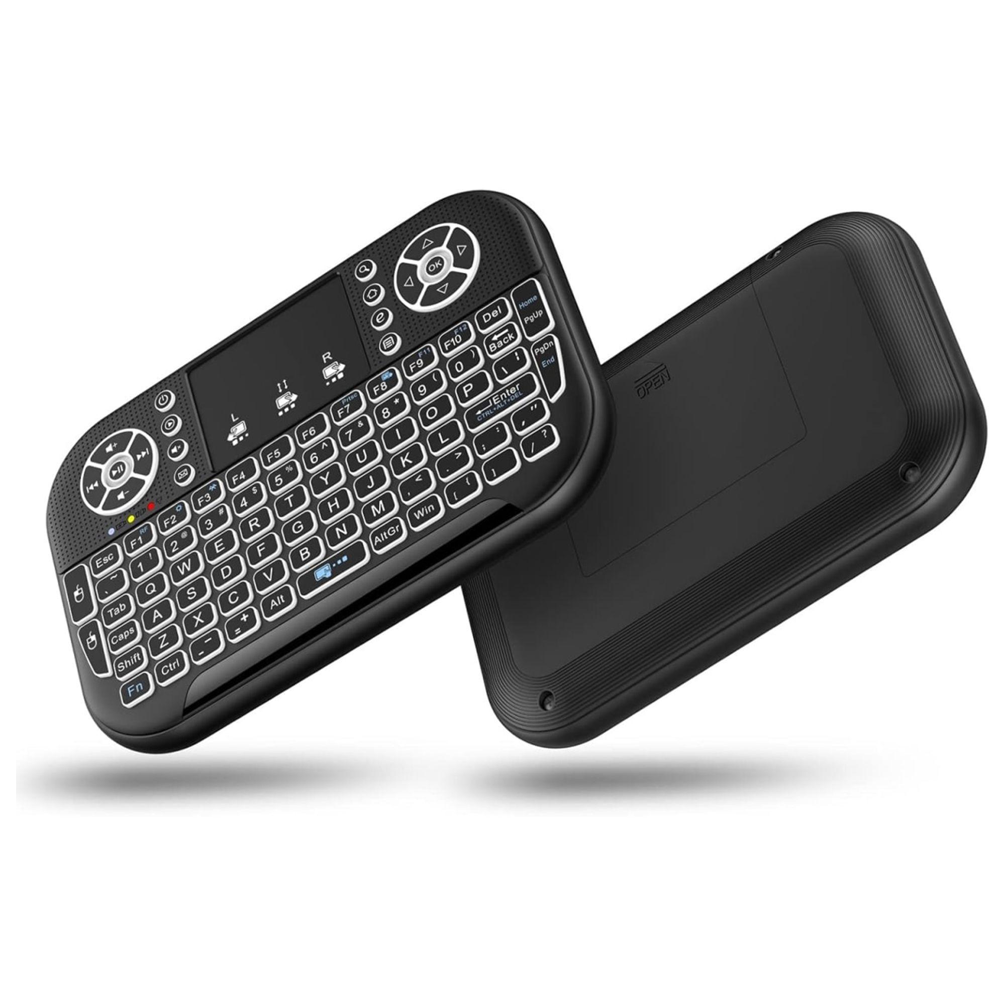 Mini Teclado Smart TV Iluminado Bluetooth WiFi 2.4GHz-5