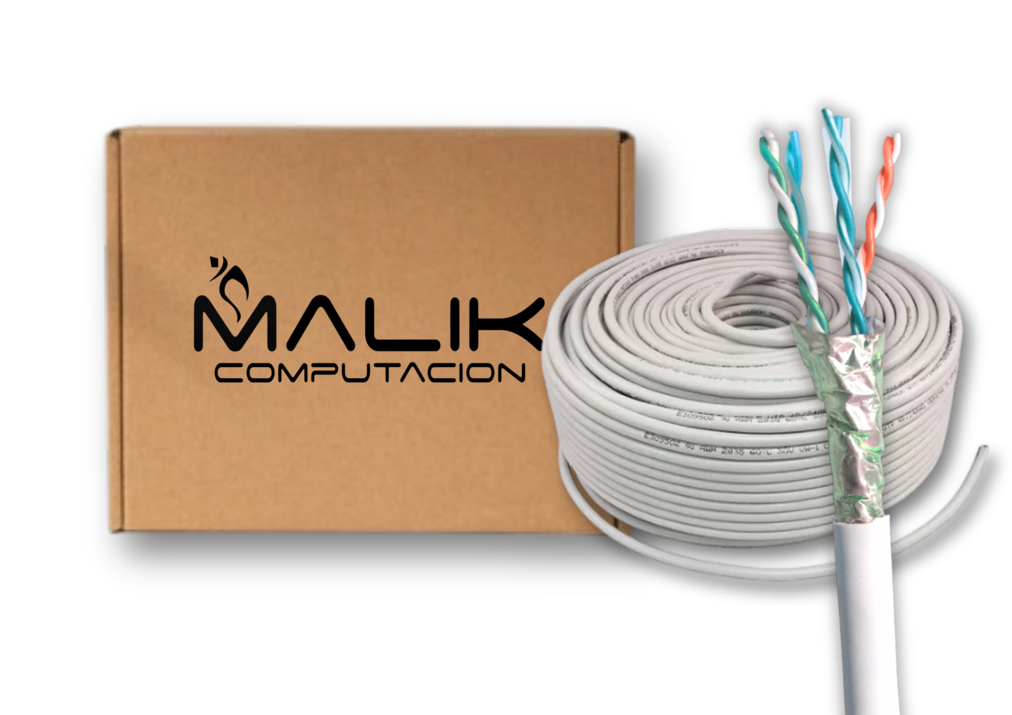 Cable de red FTP Cat 7 blindado premium interior 100mt Pack 3-0
