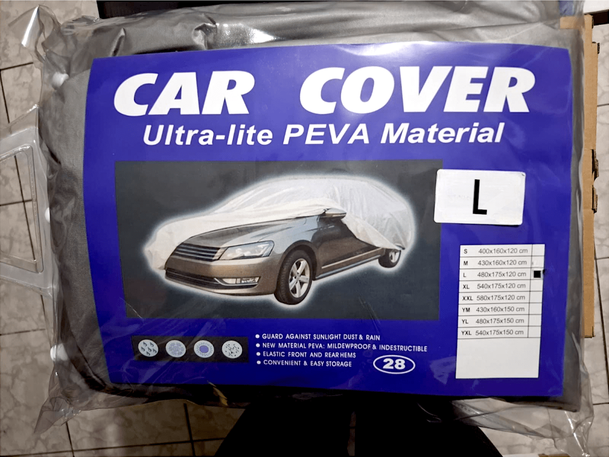 Carpa Auto impermeable Protectora UV Cubierta Automotriz tamaño L-4