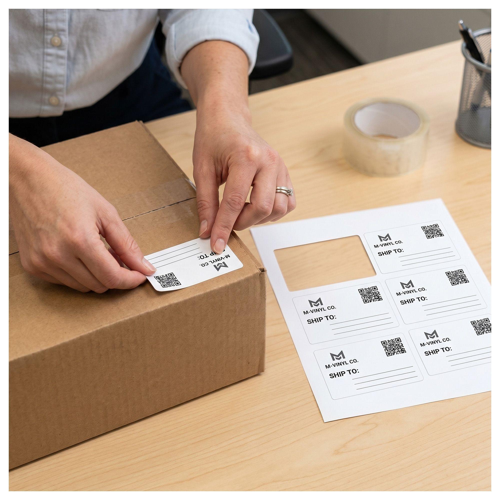 Pack 2 Papel Adhesivo Mate A4 - 40 Hojas Transparente Calidad-4