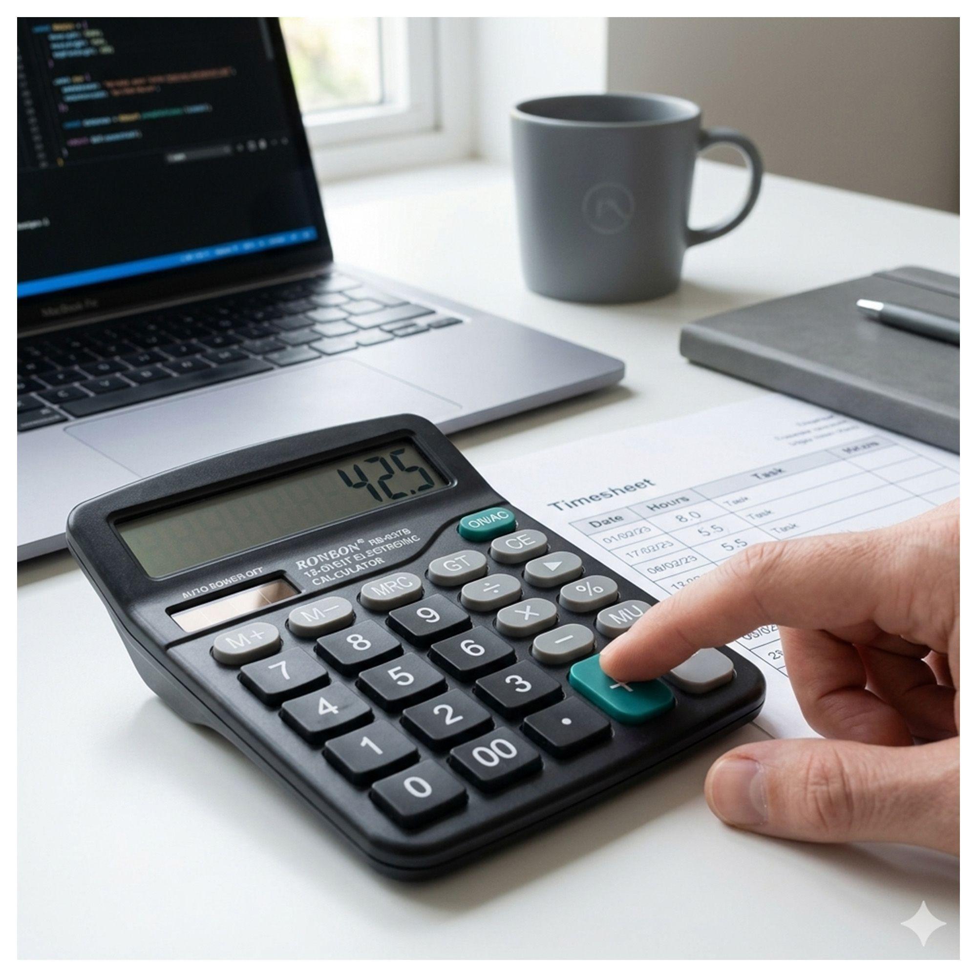 Pack 3 Calculadora RB-837B 12 Dígitos para Uso en Oficina-2