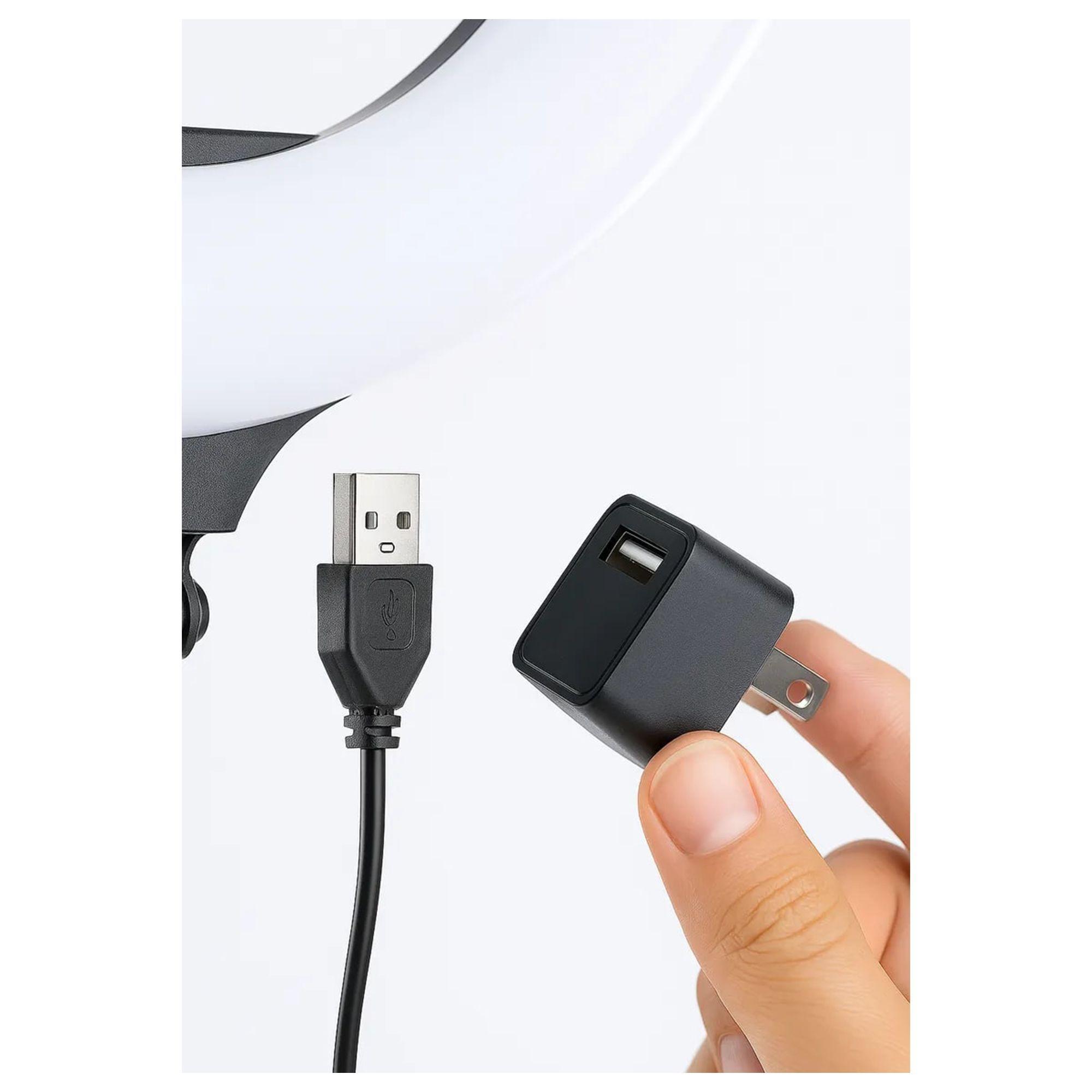 Aro de Luz 38 cm LJJ-38 con Trípode Ajustable-7