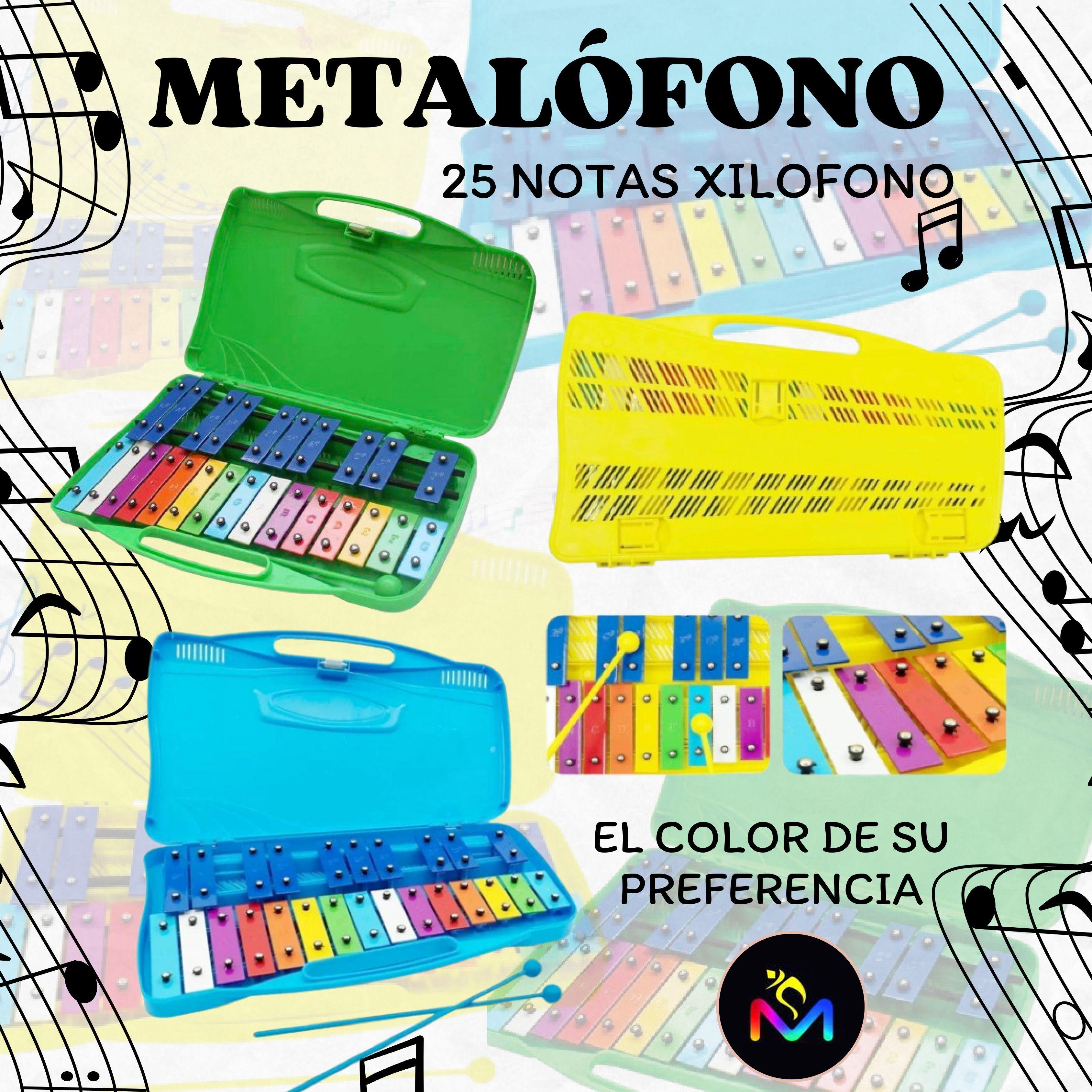 Metalófono 25 Notas Cromático Didáctico, Gran Calidad-6
