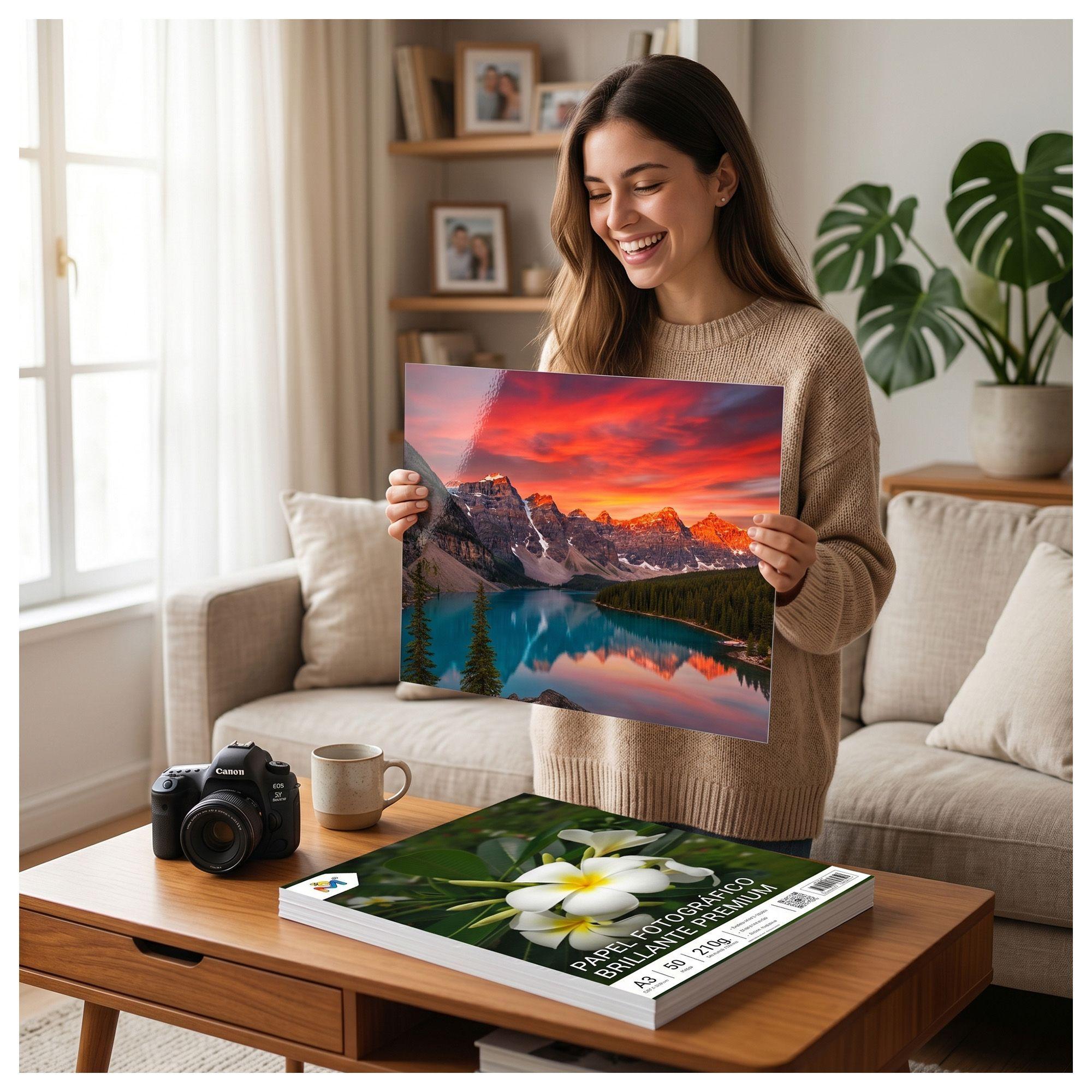 Papel Foto A3 x250 Hojas - 210g Brillo Secado Instantáneo-6