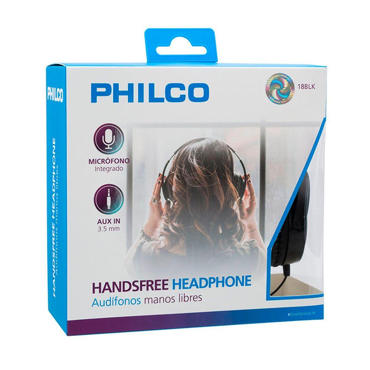 Audifono Philco Cintillo Negro 18blk-3