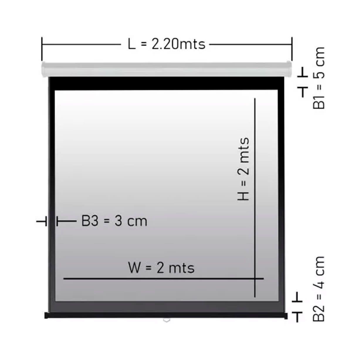 Telon Mural Premium Malik 2.00m x 2.00m (112́ ́Diagonal) 1:1-4