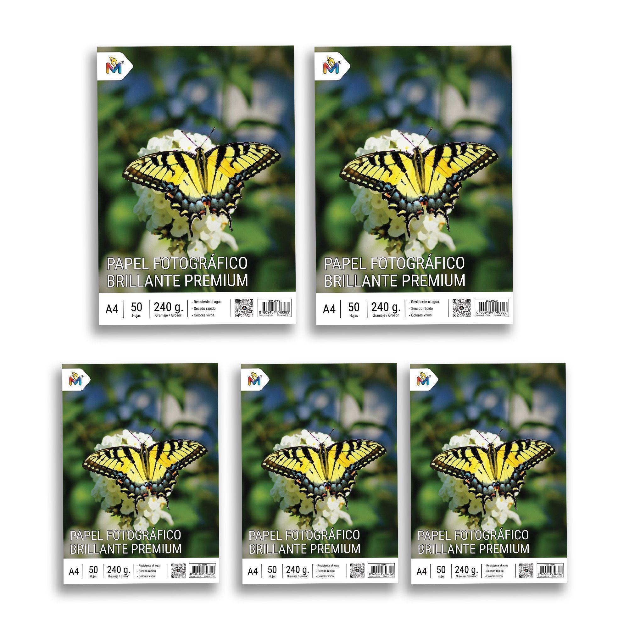 250 Hojas Papel Fotográfico A4 230gr Brillo - Alta Calidad-3