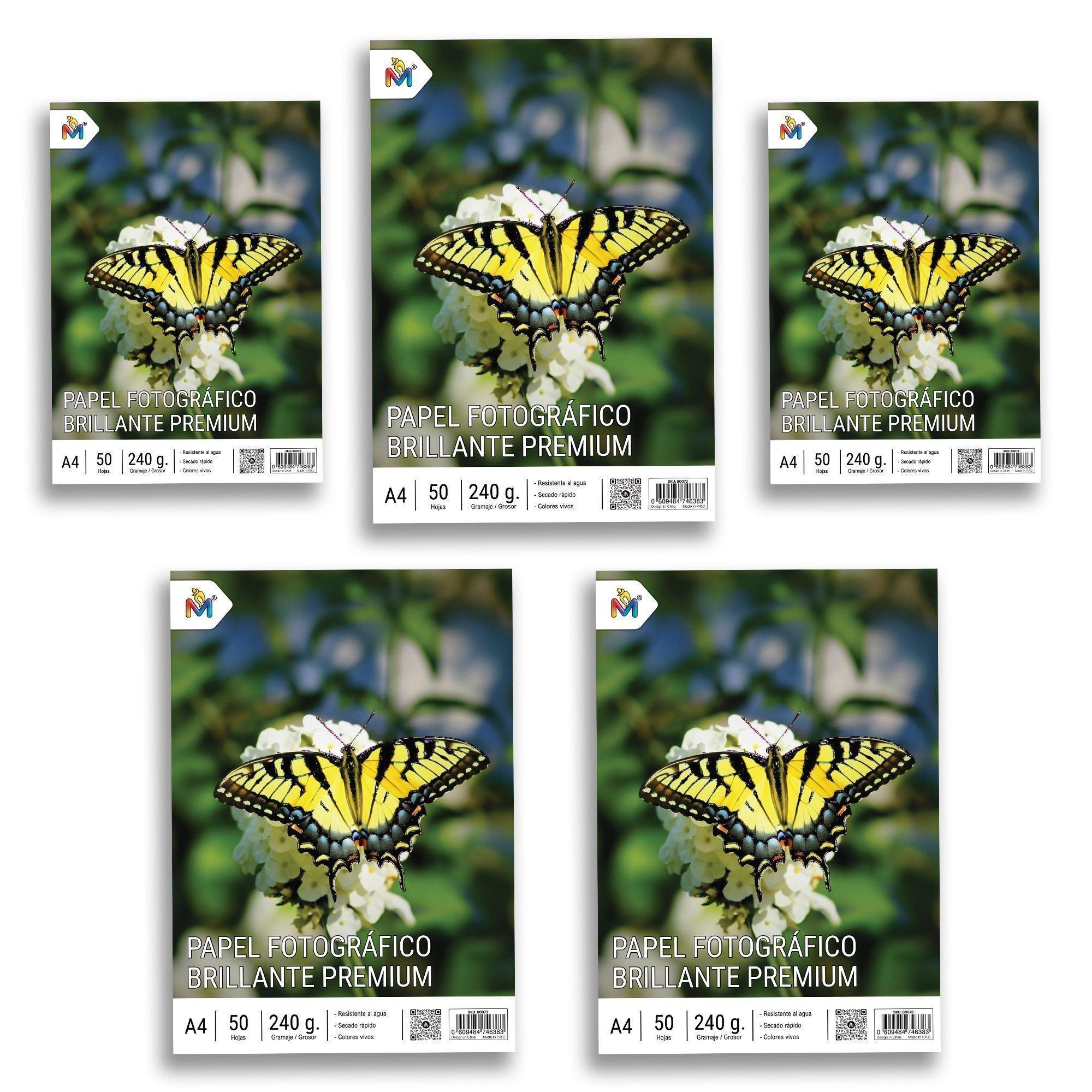 250 Hojas Papel Fotográfico A4 230gr Brillo - Alta Calidad-4