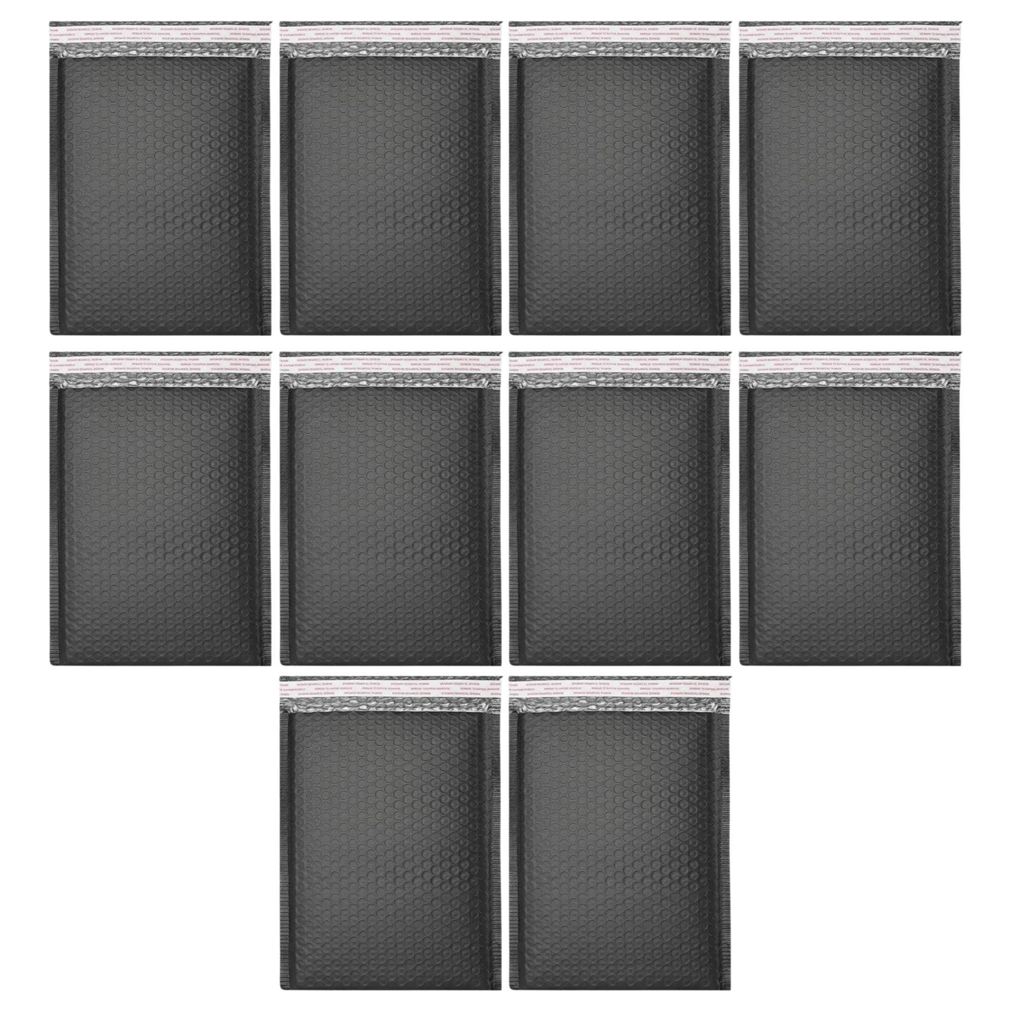 100 Sobres Acolchados Negros 11x17 cm - 135g-0