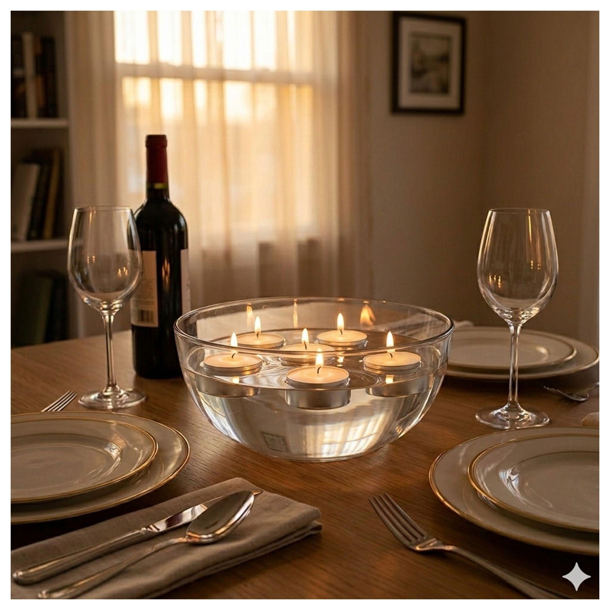 Pack 2 Velas Flotantes Blancas Malik 100 Unidades 2-3 hrs-2