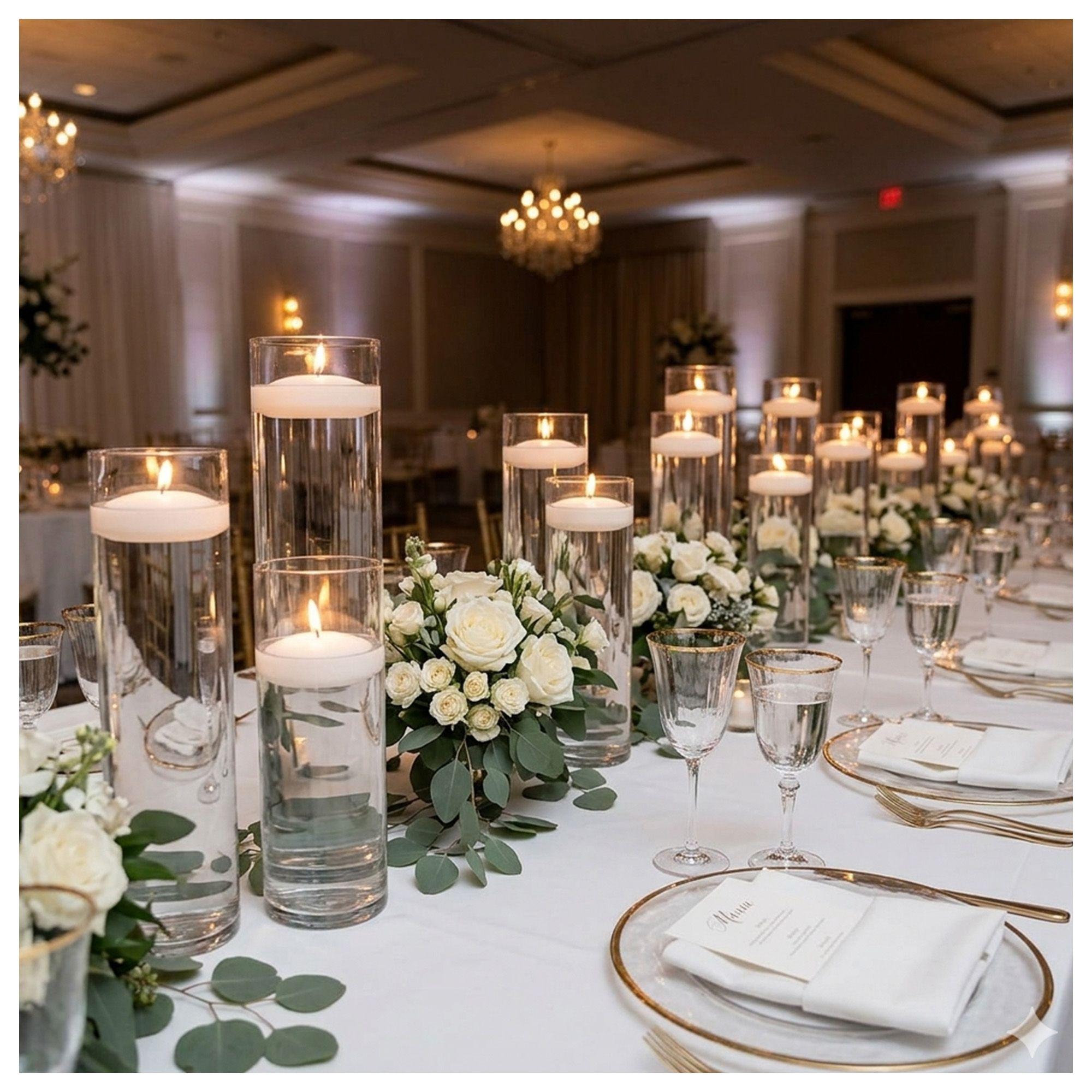 Pack 2 Velas Flotantes Blancas Malik 100 Unidades 2-3 hrs-3