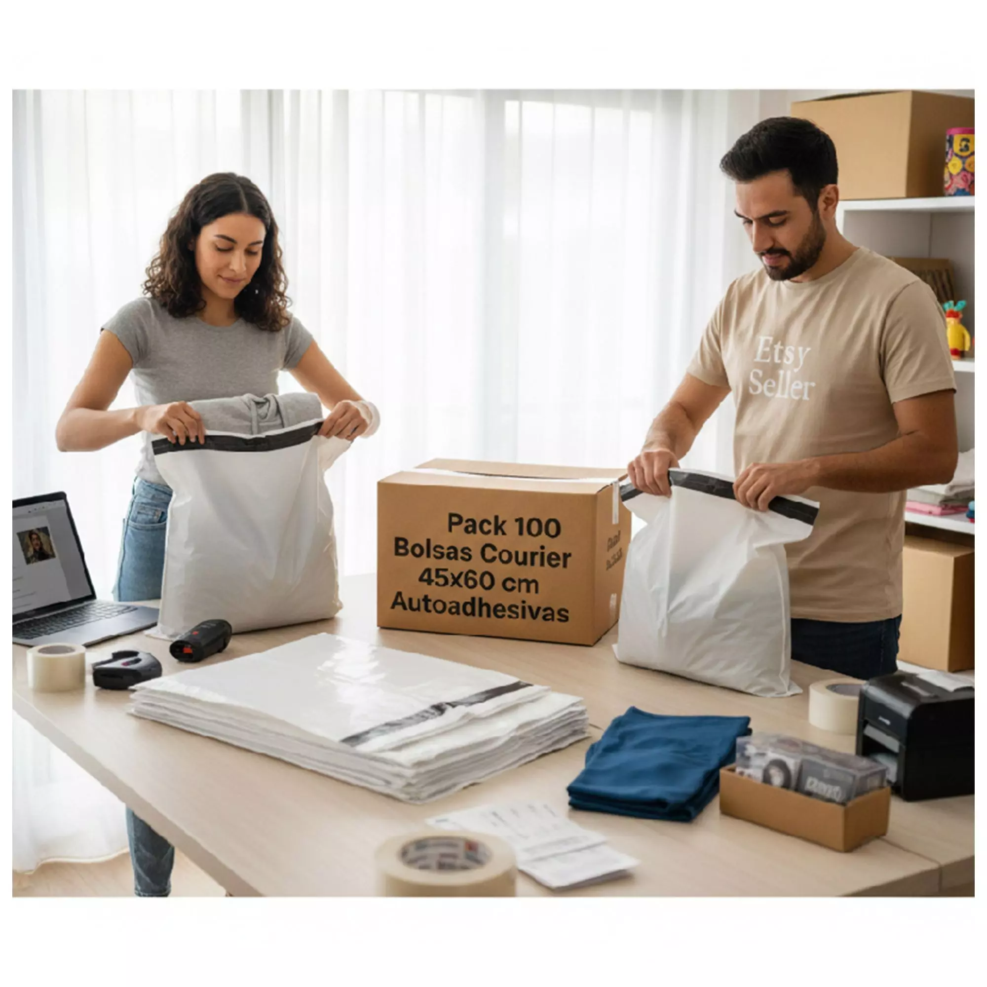 Bolsas Courier 45x60 cm Pack 100 Unidades Seguras-4