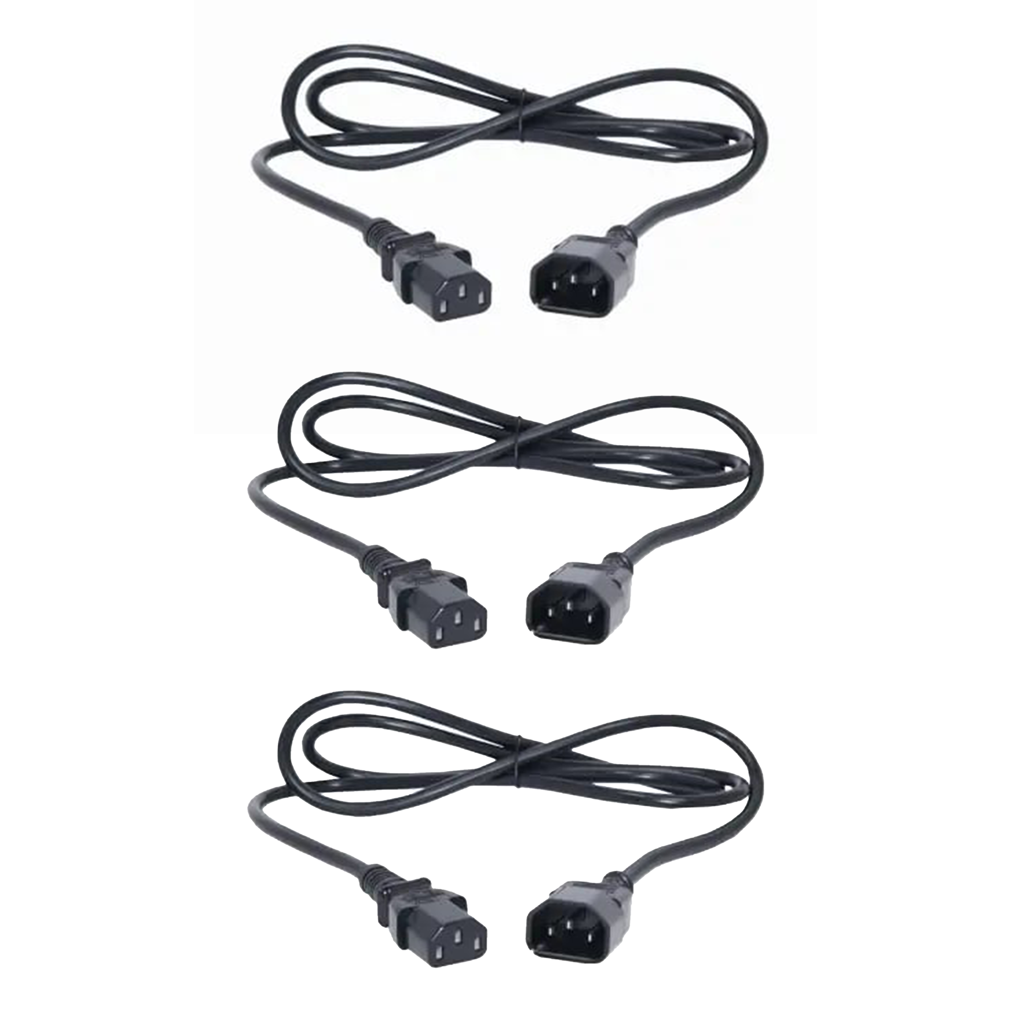 3 Cables de Poder UPS C13 a C14 Macho Hembra 1.8m-0