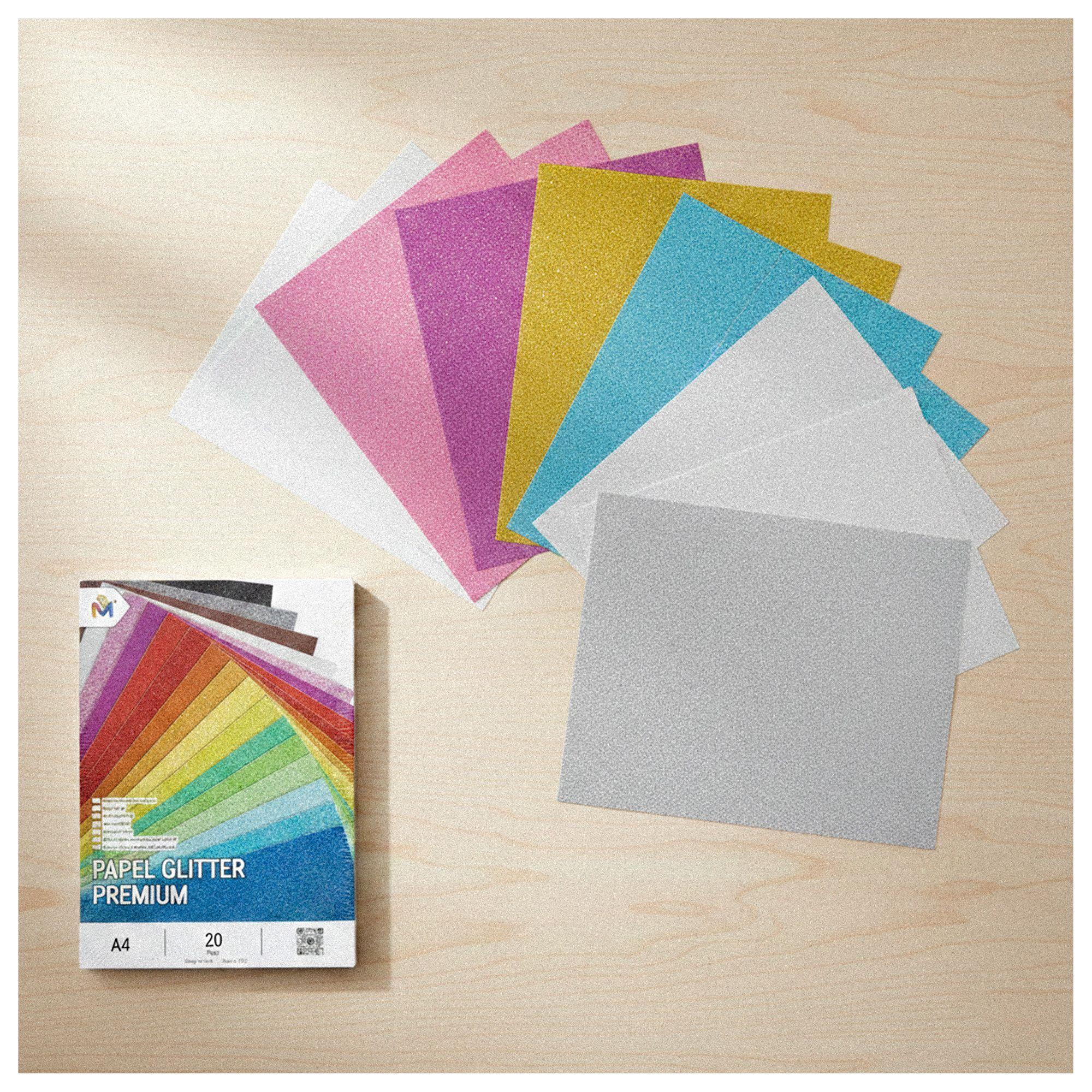 Papel Decorativo Blanco Hielo A4 - 200 Hojas Brillo Luxury-1