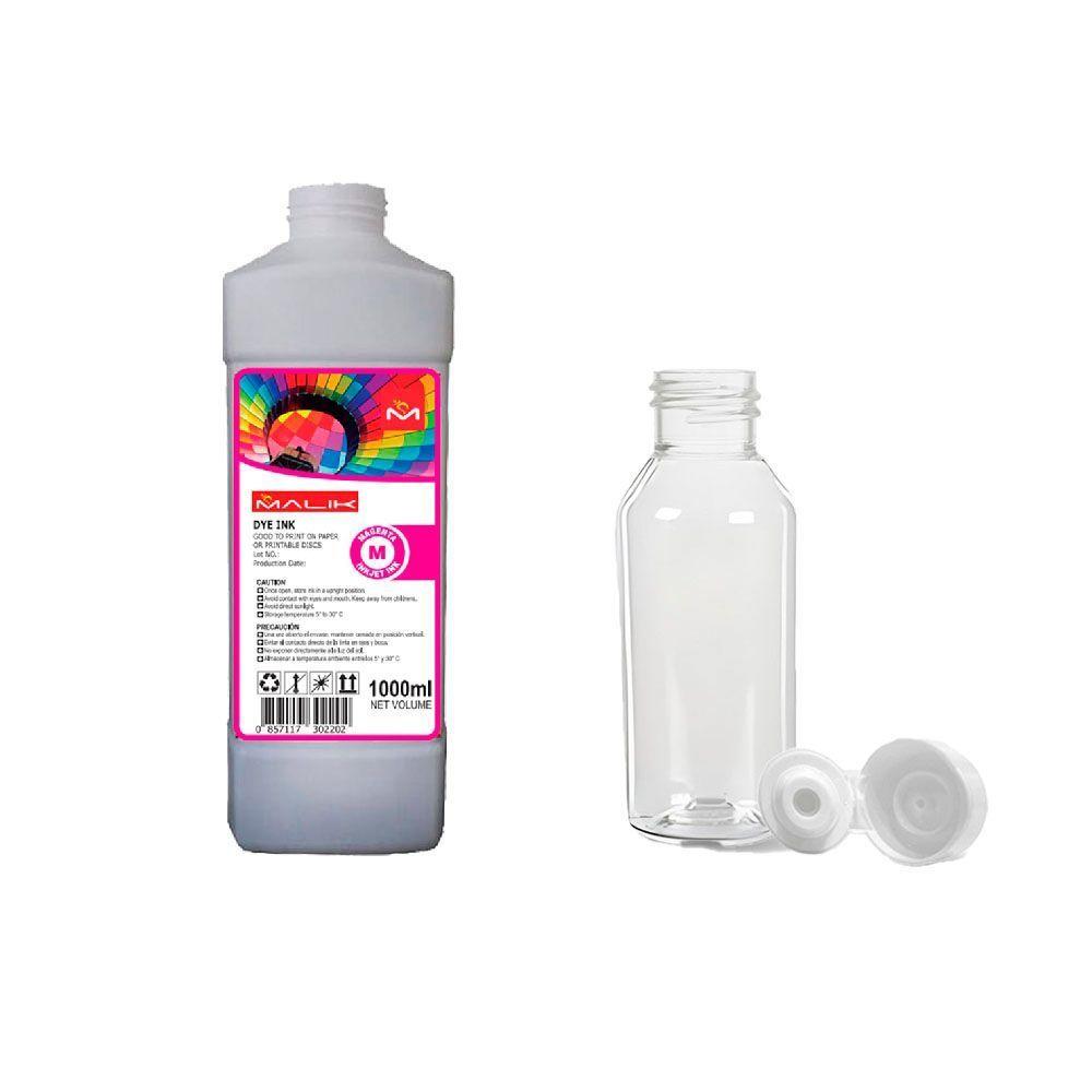 Tinta Magenta 1 Litro + Botella GT52 GT53 para Hp SmartTank 615-0
