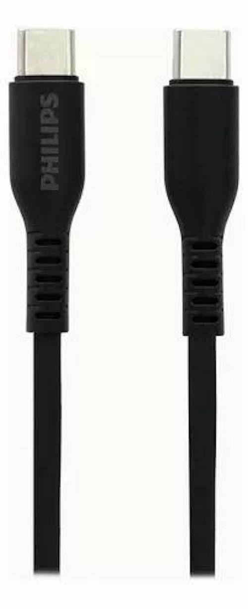 CABLE PHILIPS USB-C A USB-C 1M 30W MAX NEGRO-2