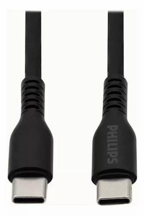 CABLE PHILIPS USB-C A USB-C 1M 30W MAX NEGRO-3