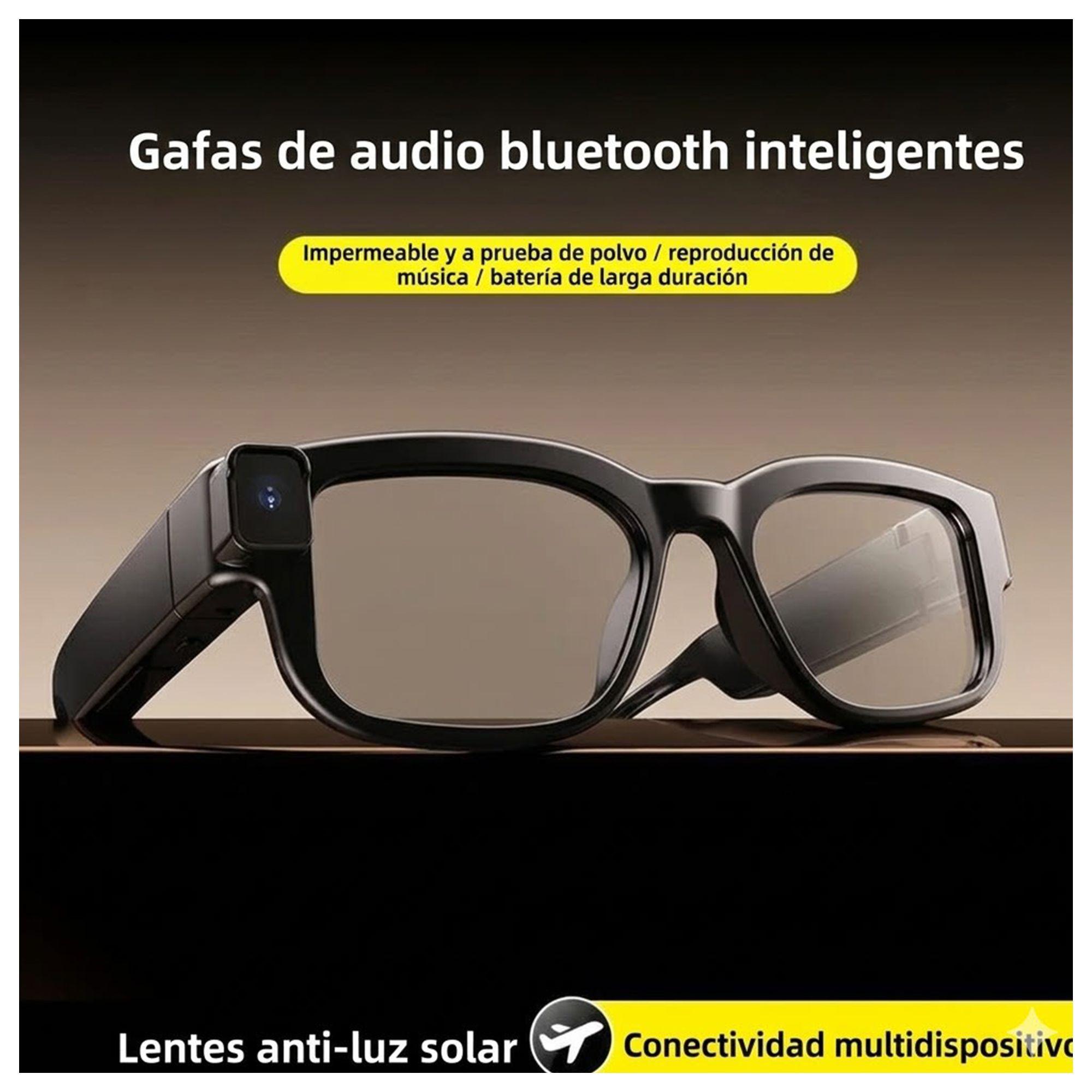 Gafas Tecnológicas XV20 - Cámara IA, Video HD, Color Negro-4