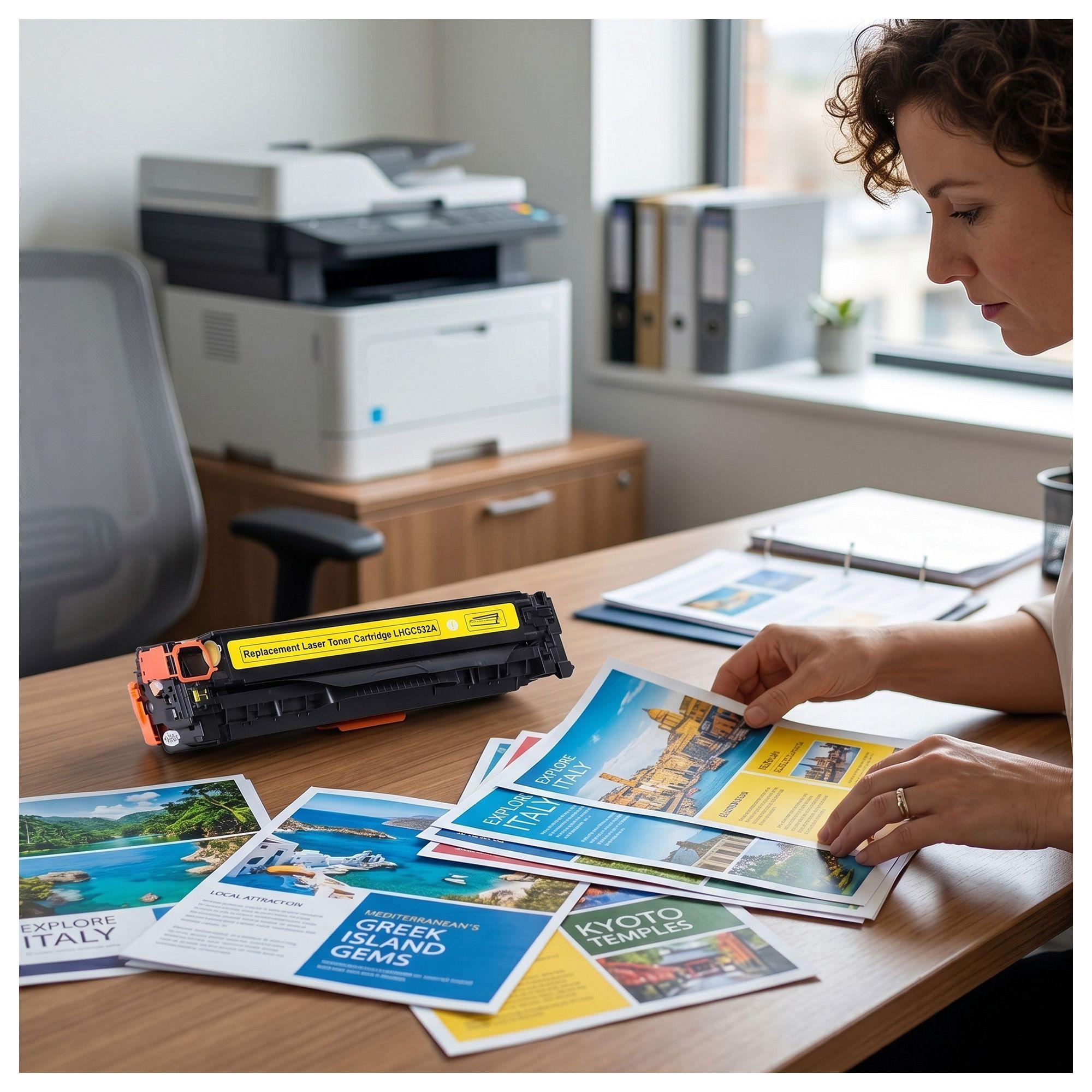 Toner compatible para Hp 304/305 Amarillo CE412 Color Laserjet CP-2026-5
