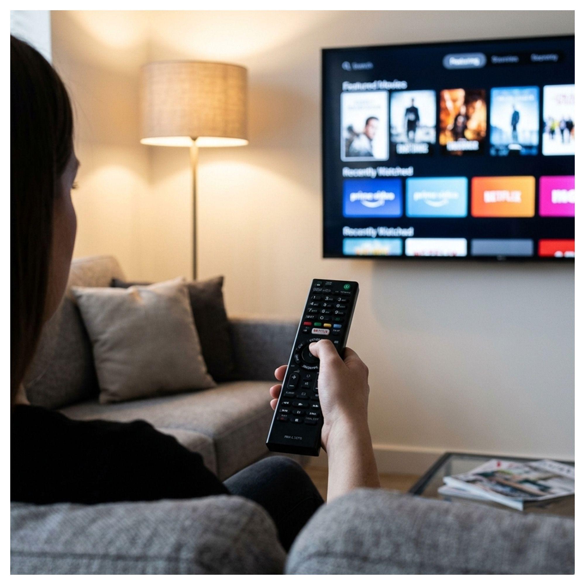 Control Remoto para Smart TV KDL-32W607D Netflix-4