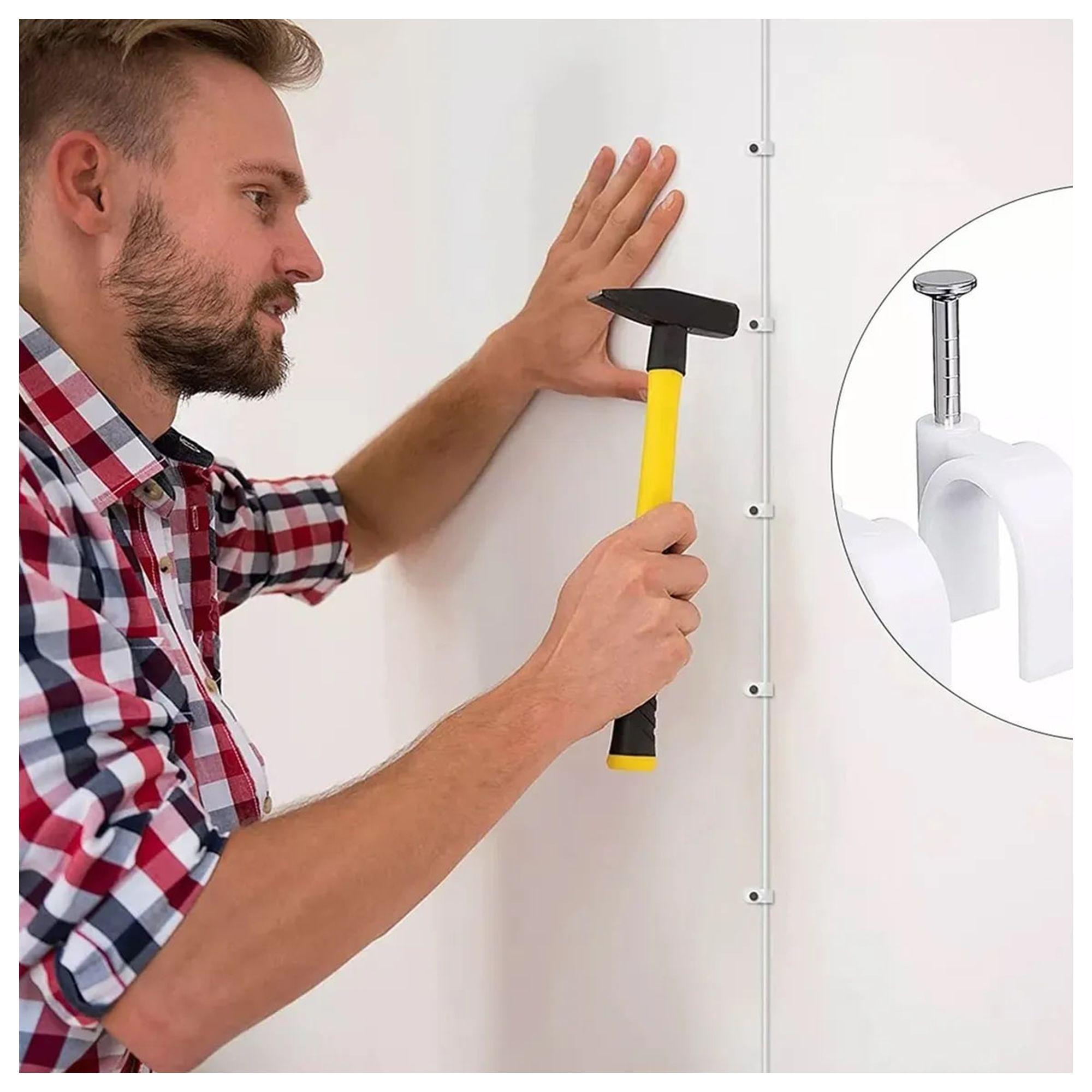 Pack de 500 Grampas de 10mm para Cable Calidad Reforzada-2