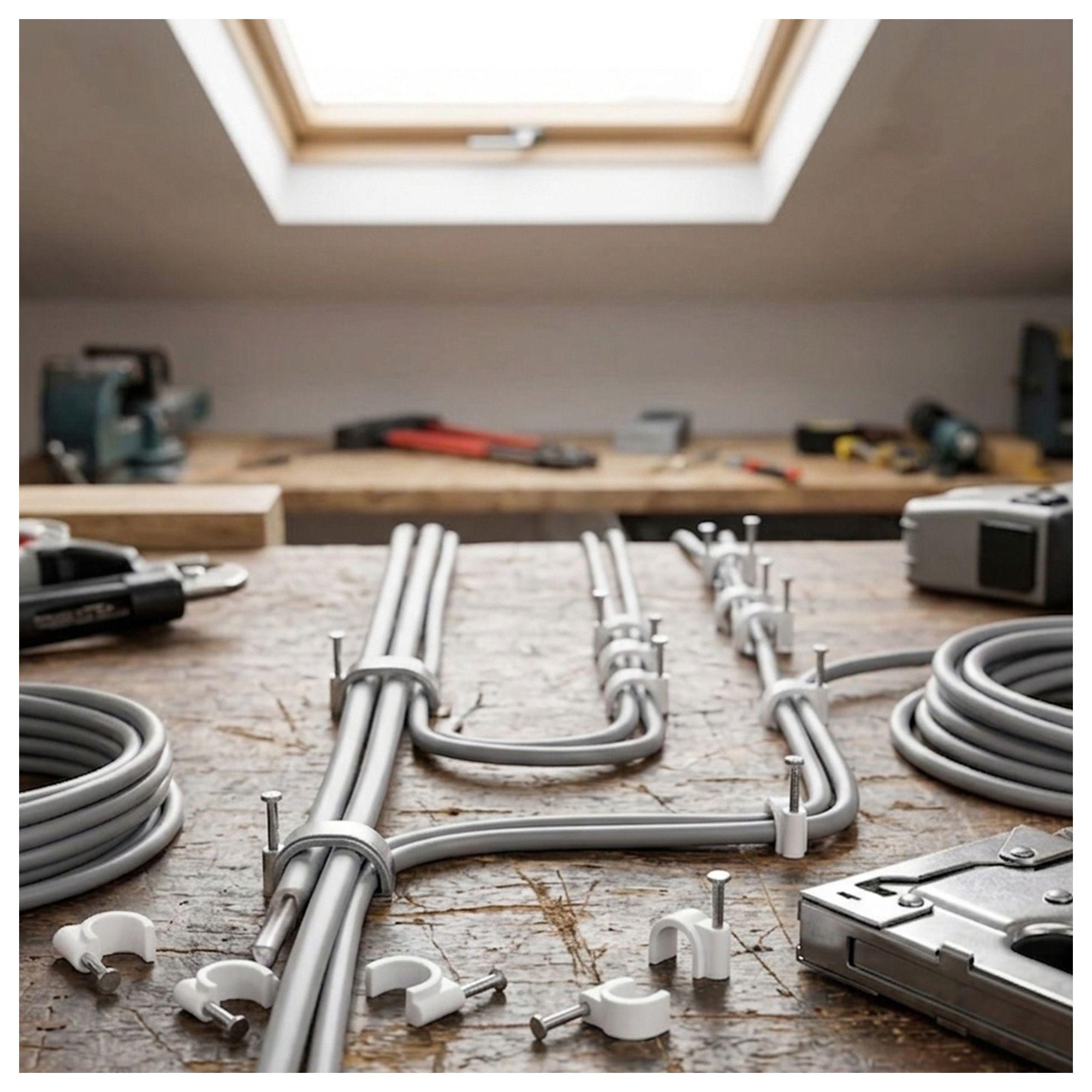 Pack de 500 Grampas de 10mm para Cable Calidad Reforzada-3