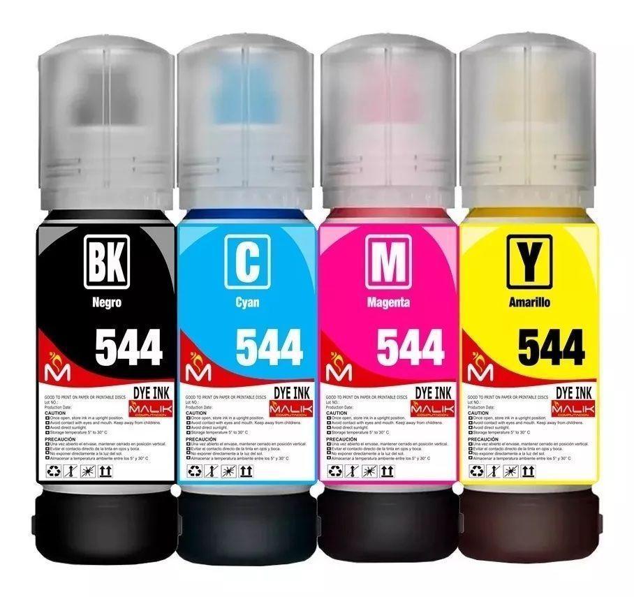 Pack 4 Tintas compatible Epsn E/tank L4160 L4260-0