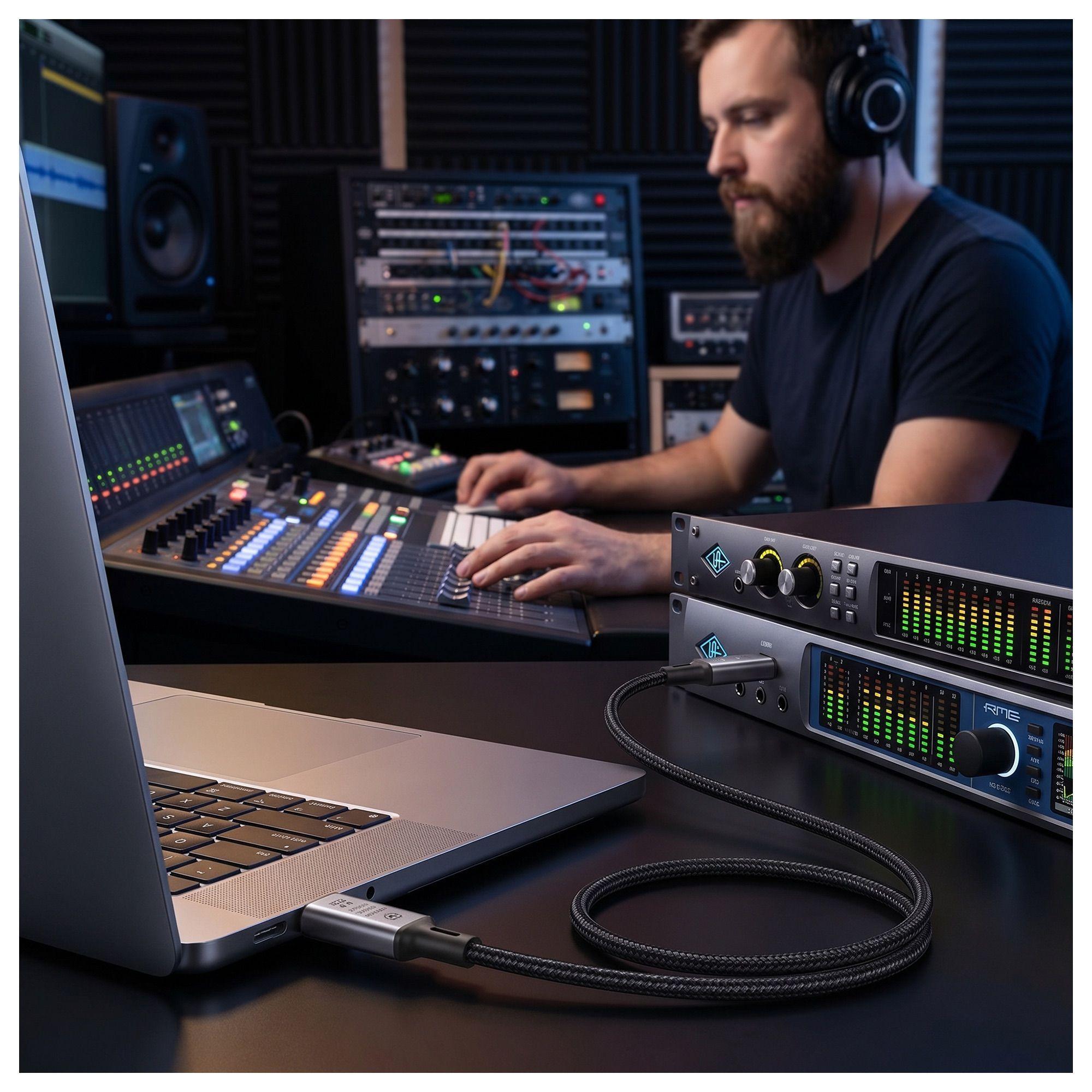 Cable de Carga Ultra Rápida Tipo C 240W 2m 8K Video-1