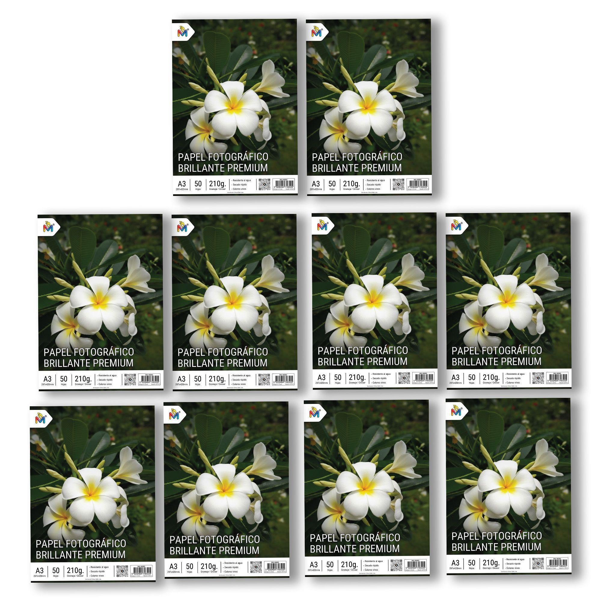 500 Hojas Papel Foto A3 210g - Mayorista Gran Formato-3